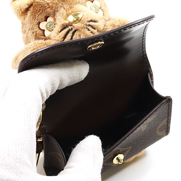 ルイヴィトン バッグチャーム・LV キュート モノグラム 猫 キー