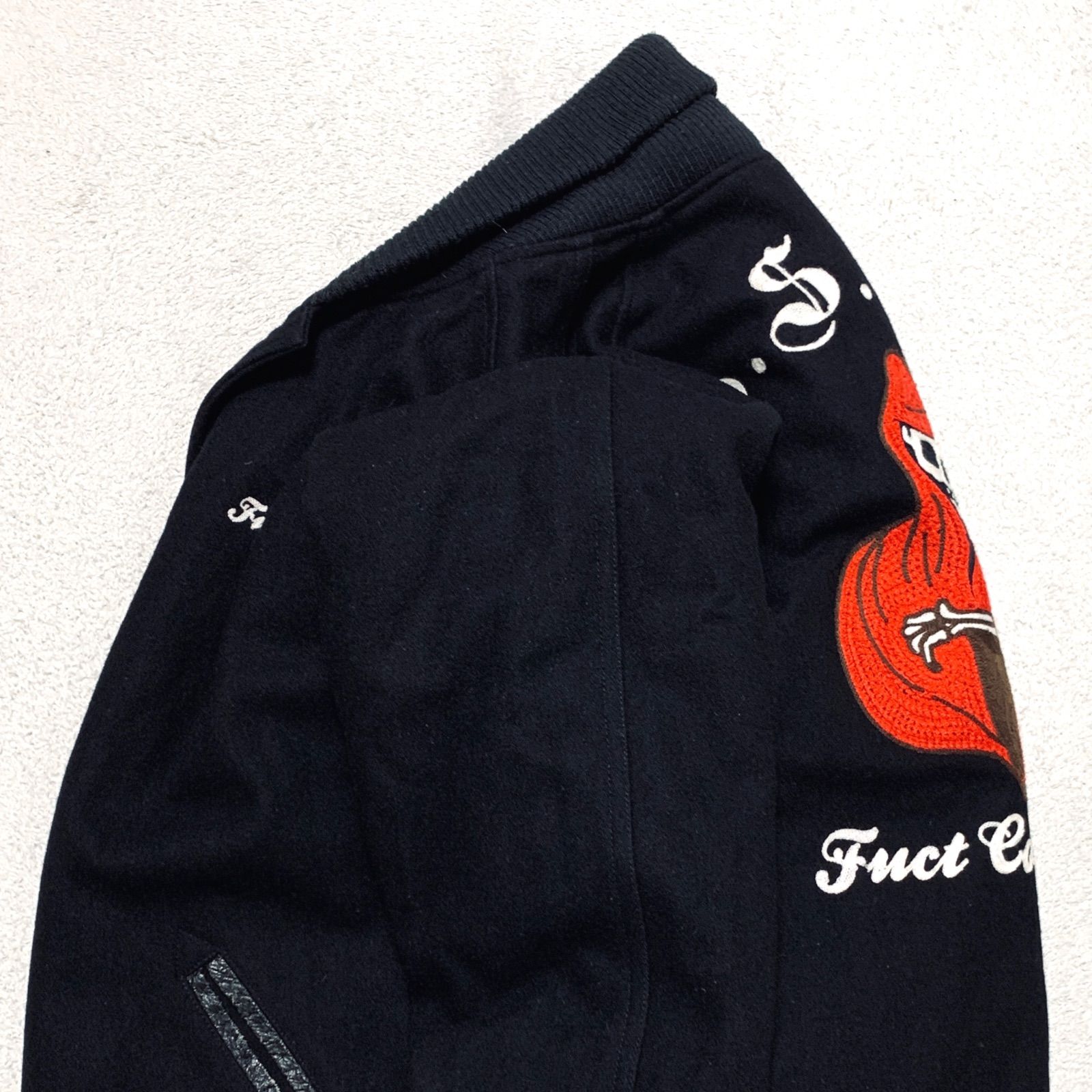 FUCT SSDD Pharaoh Jacket スタジャン バーシティジャケット ファラオ