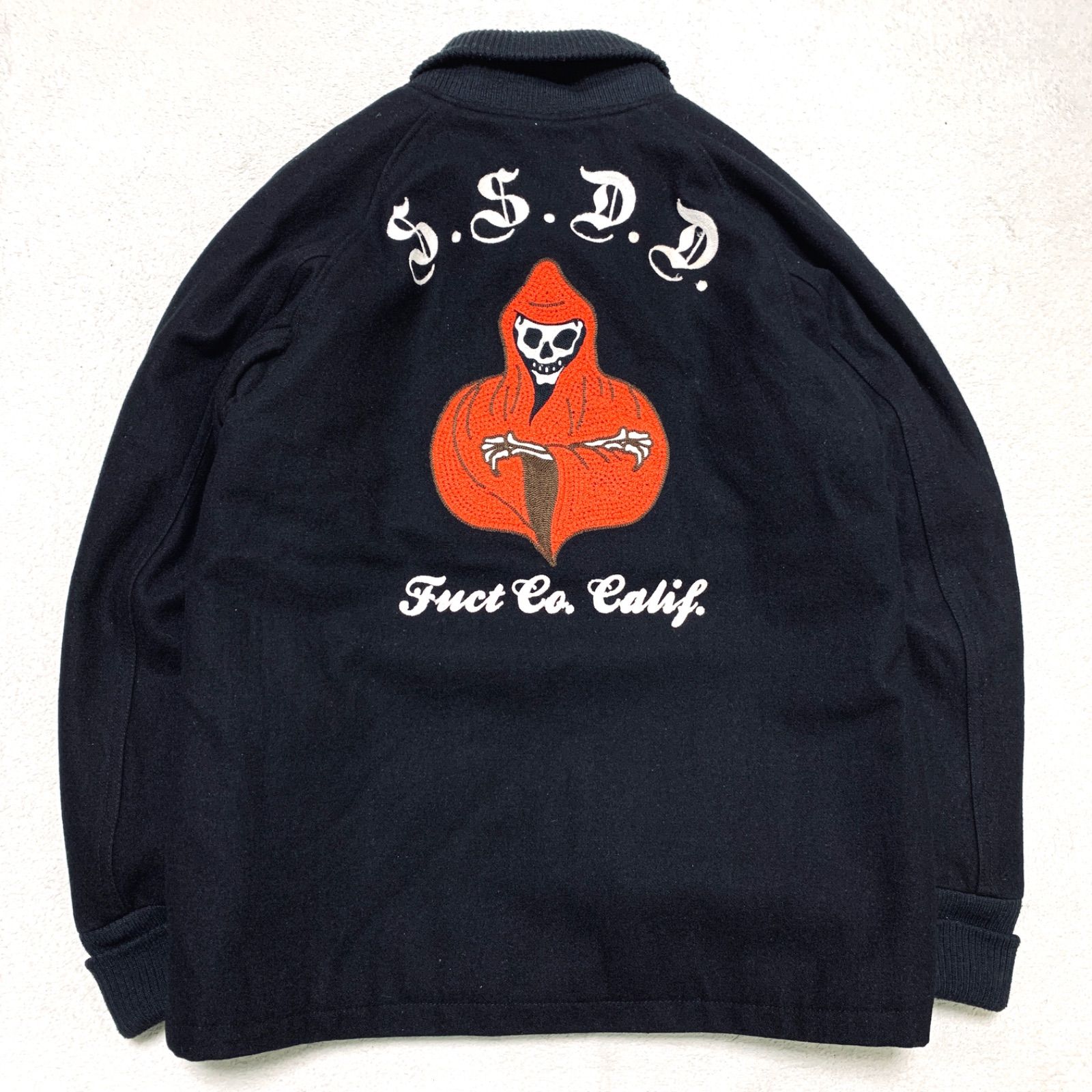 FUCT SSDD Pharaoh Jacket スタジャン バーシティジャケット ファラオ