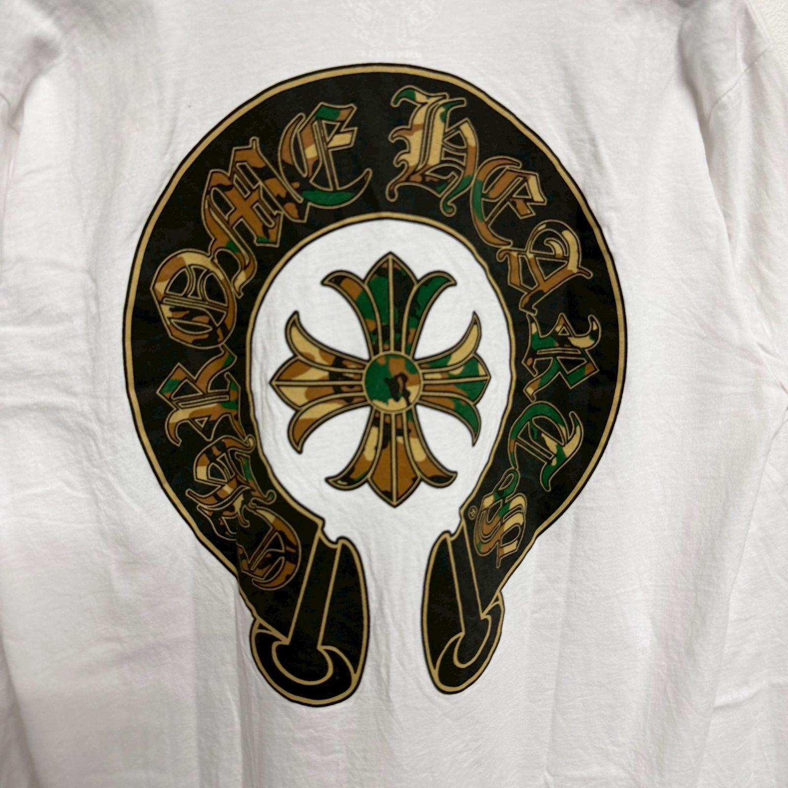 CHROME HEARTS Horse Shoe クロムハーツ ホースシュー カモフラ柄 白