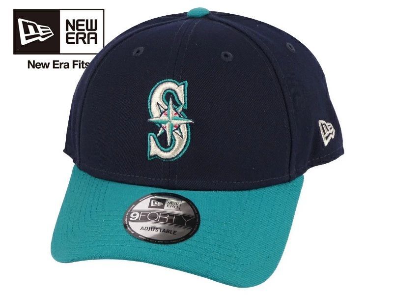 NEWERA ニューエラ 9FORTY 940 LEAGUE SEATTLE MARINERS NAVY/AQUA