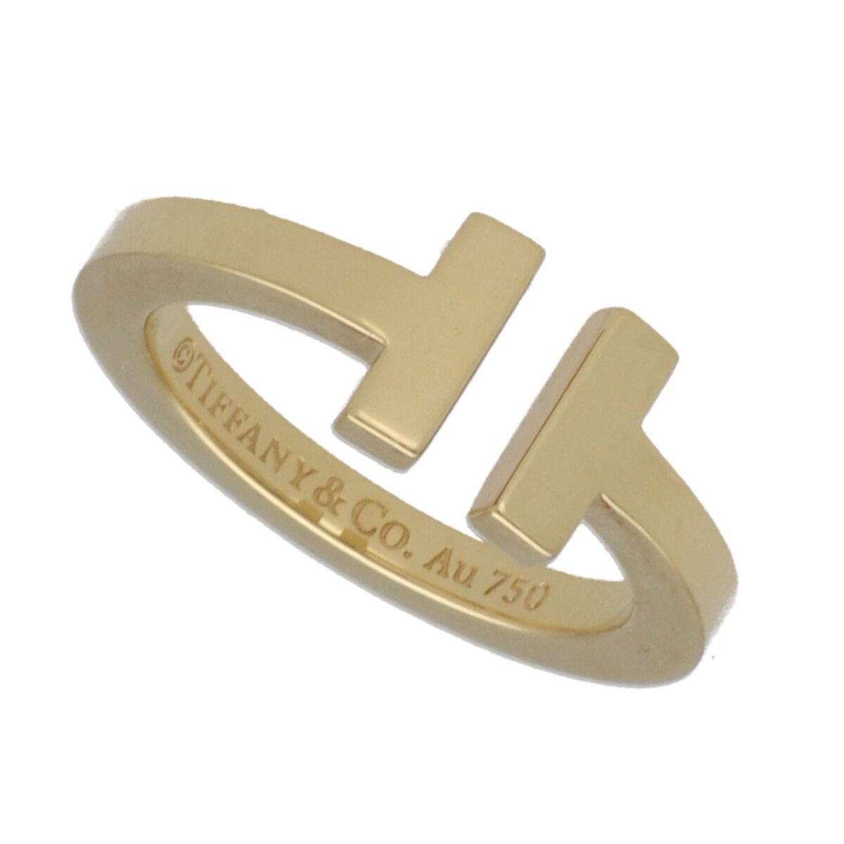 中古】 Tiffany ＆ Co. ティファニー Tスクエア リング YG 60147245