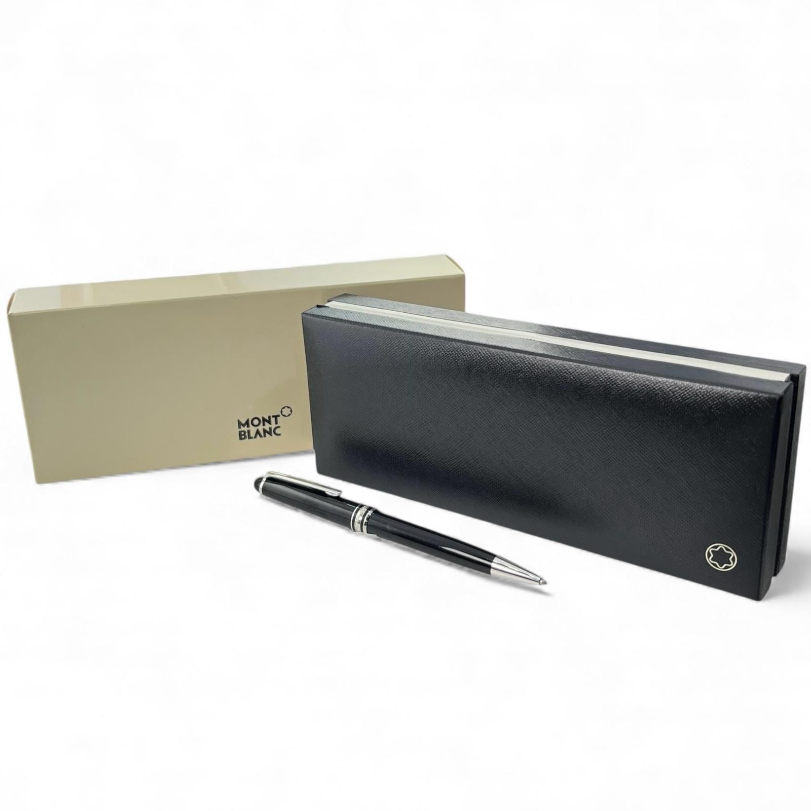 MONTBLANC モンブラン プラチナライン マイスターシュテュック クラシック ホワイトスター ボールペン ブラック シルバー 箱 ケース付き ドイツ製 メンズ