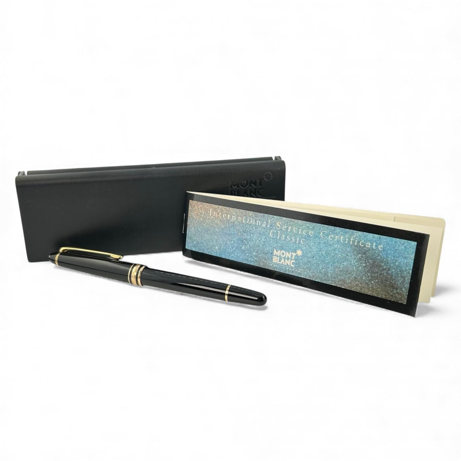 モンブラン マイスターシュテュック Pix 14 K Fニブ ピストンコンバーター式 万年筆 ブラック ゴールド ケース付き ドイツ製 メンズ