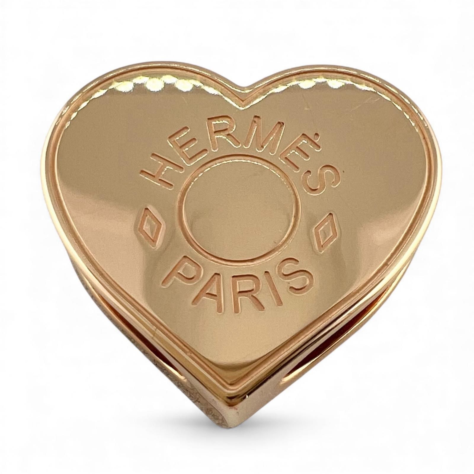 未使用品△HERMES エルメス ミニ クール ハート ツイリーリング