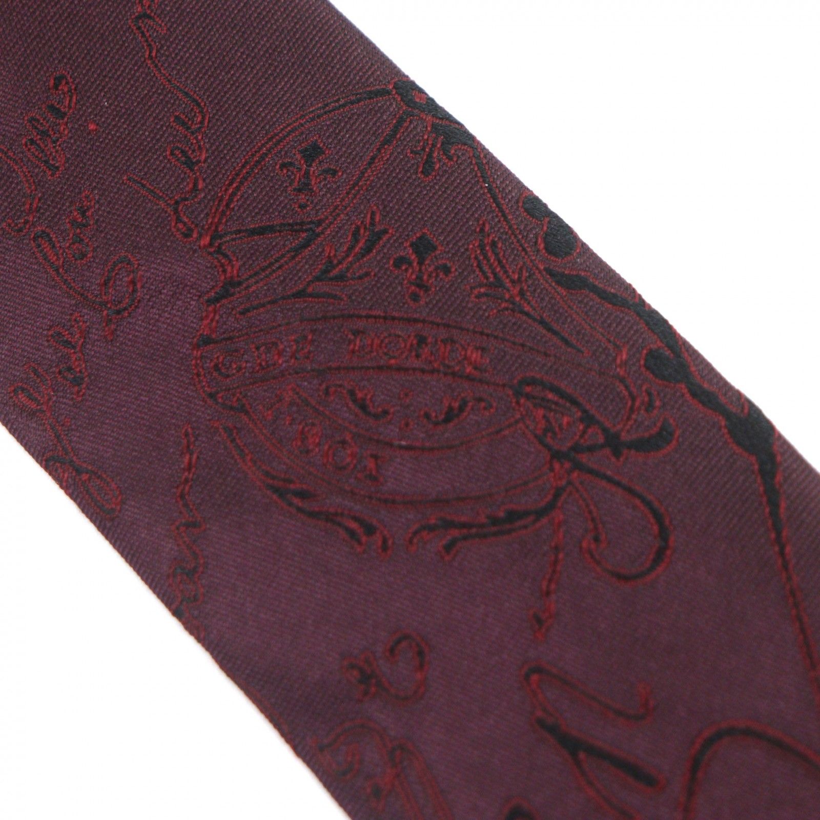 極美品▽BERLUTI ベルルッティ シルク100% カリグラフィ ネクタイ