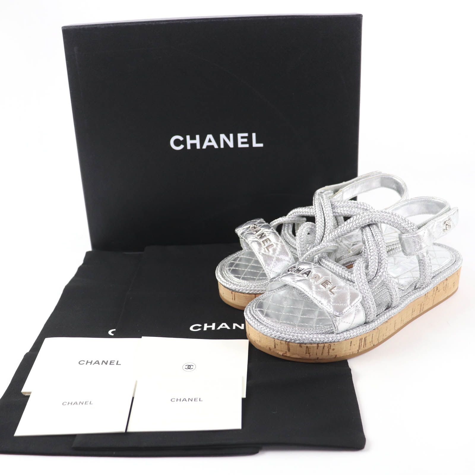 極美品☆CHANEL シャネル 20S G34602 ココマーク マトラッセ レザー