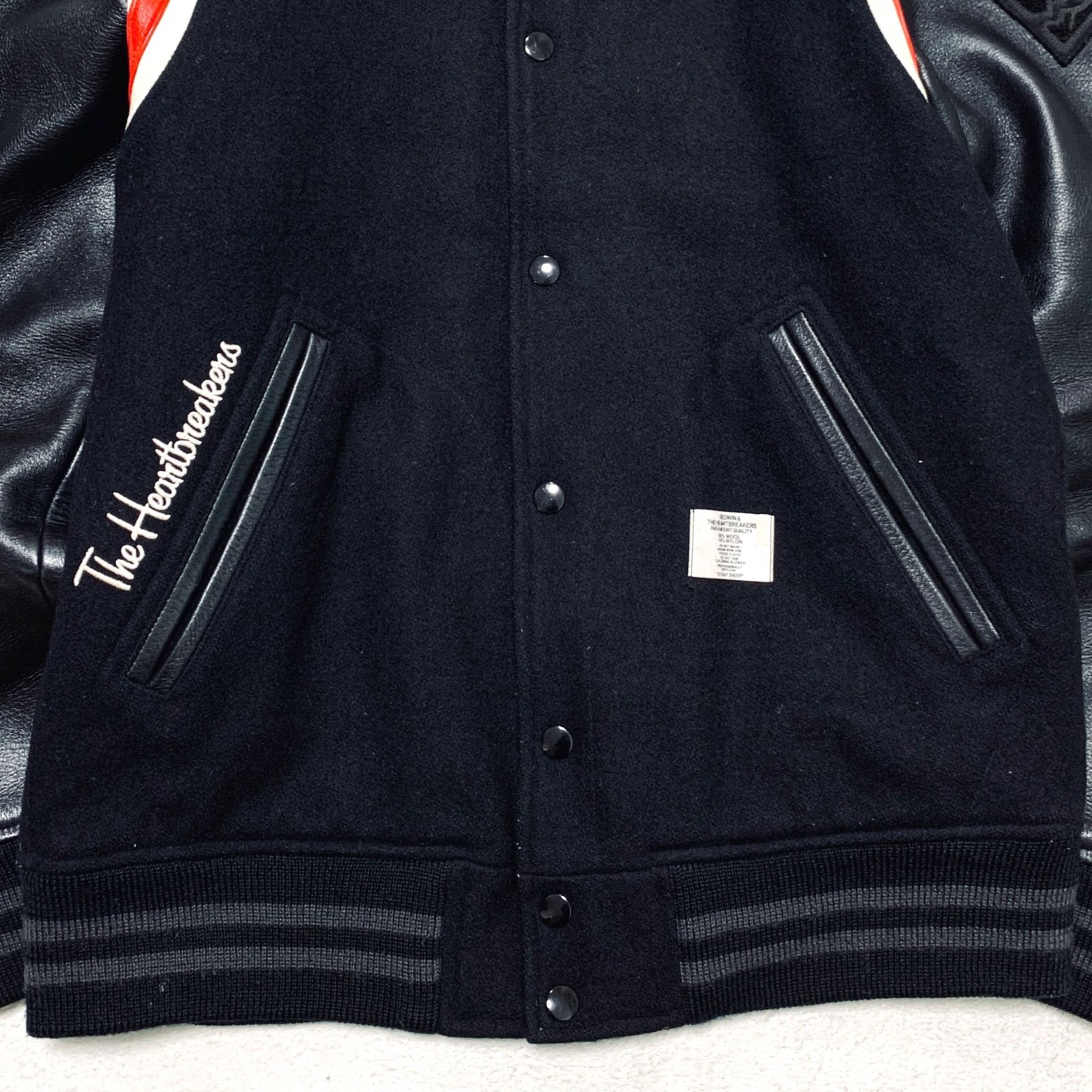 BEDWIN & THE HEARTBREAKERS スタジャン バーシティジャケット 袖