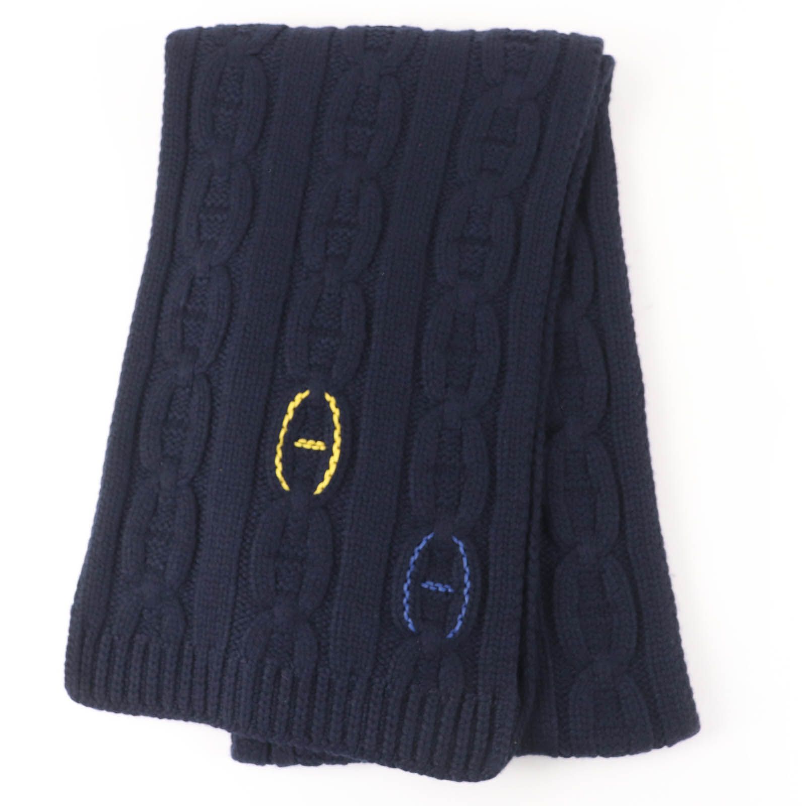 極美品☆HERMES エルメス TRI-MAILLON トリマイヨン カシミヤ100