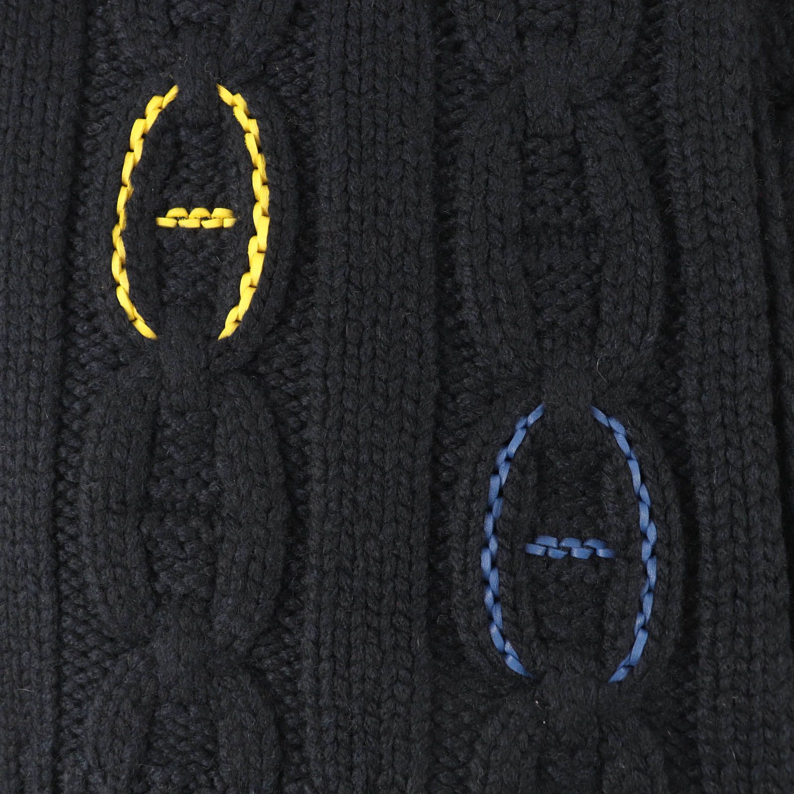 極美品☆HERMES エルメス TRI-MAILLON トリマイヨン カシミヤ100