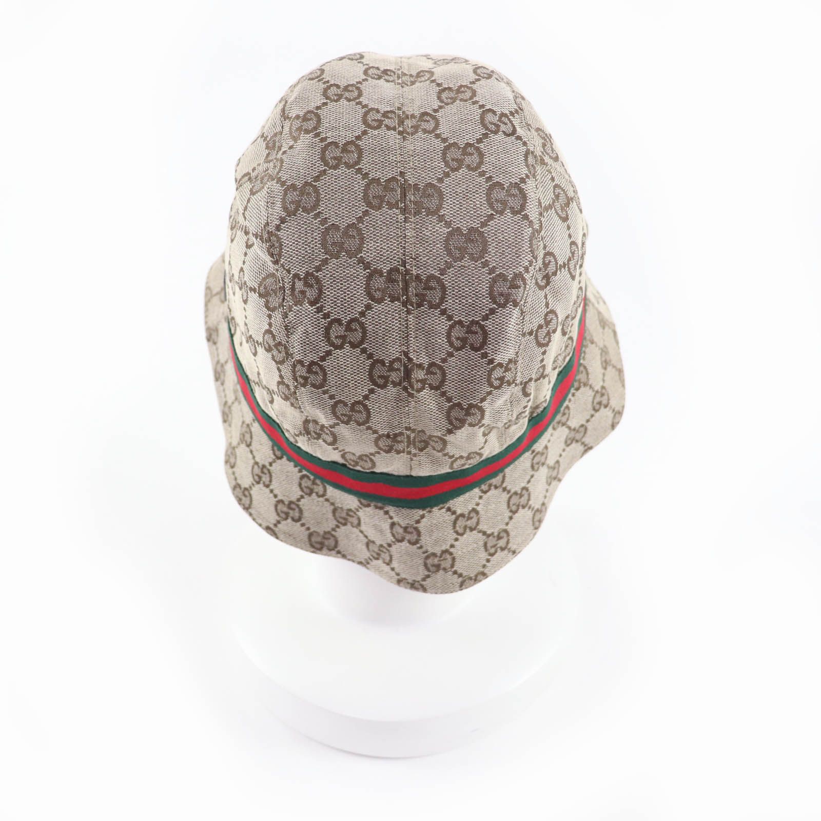 未使用品☆GUCCI グッチ ロゴ金具付 GGキャンバス シェリーライン