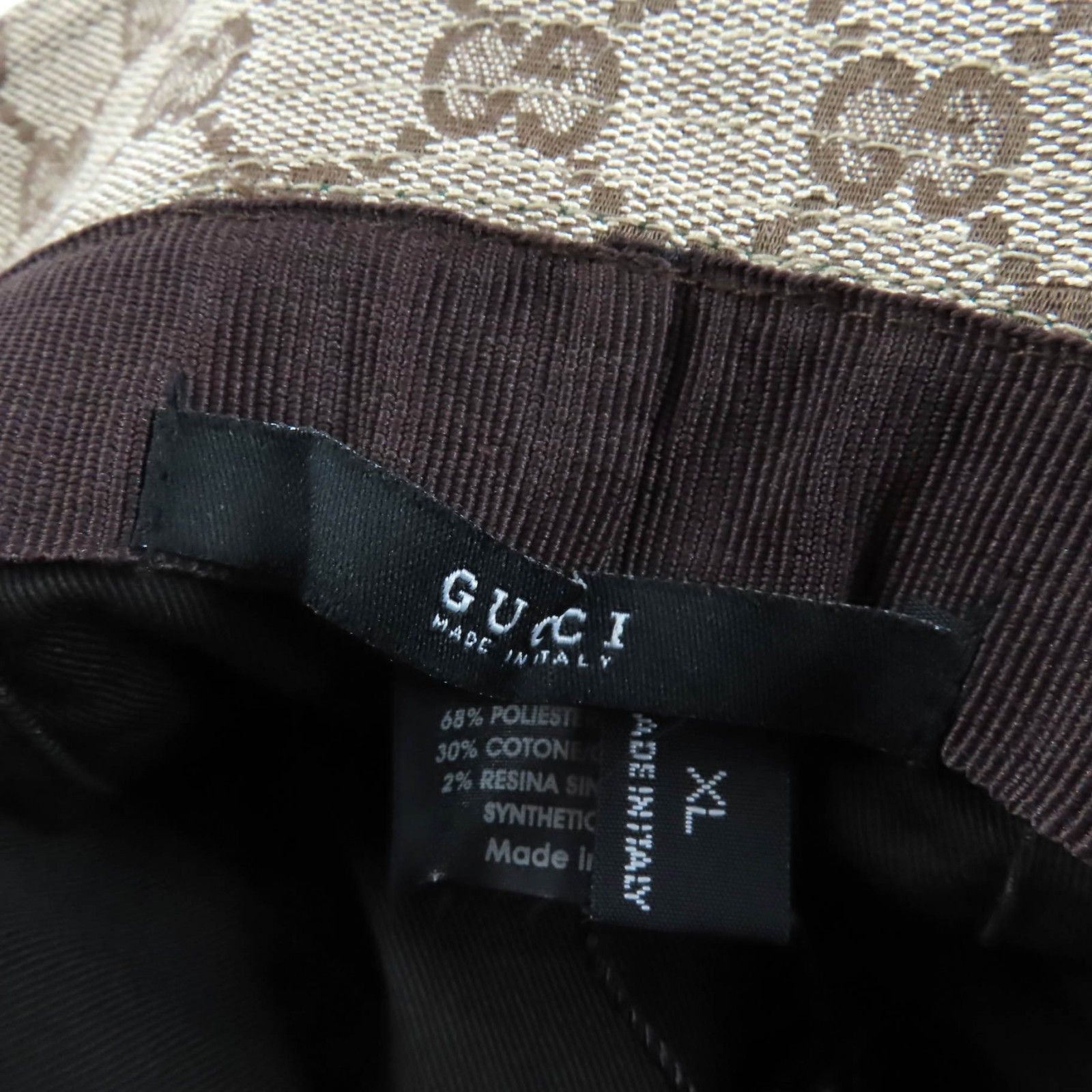 未使用品☆GUCCI グッチ ロゴ金具付 GGキャンバス シェリーライン