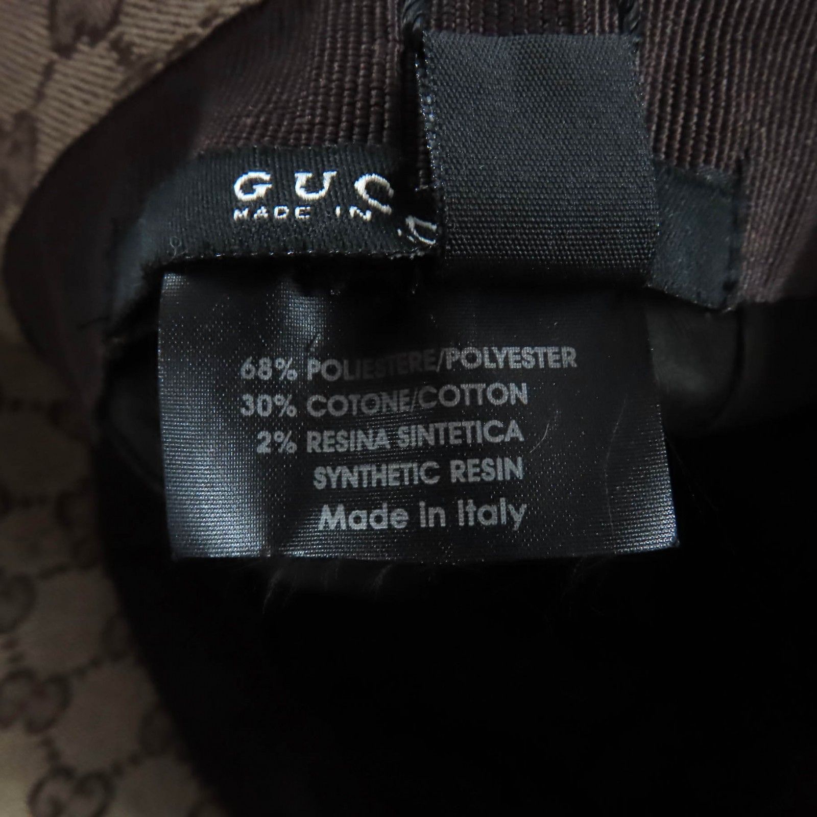 未使用品☆GUCCI グッチ ロゴ金具付 GGキャンバス シェリーライン