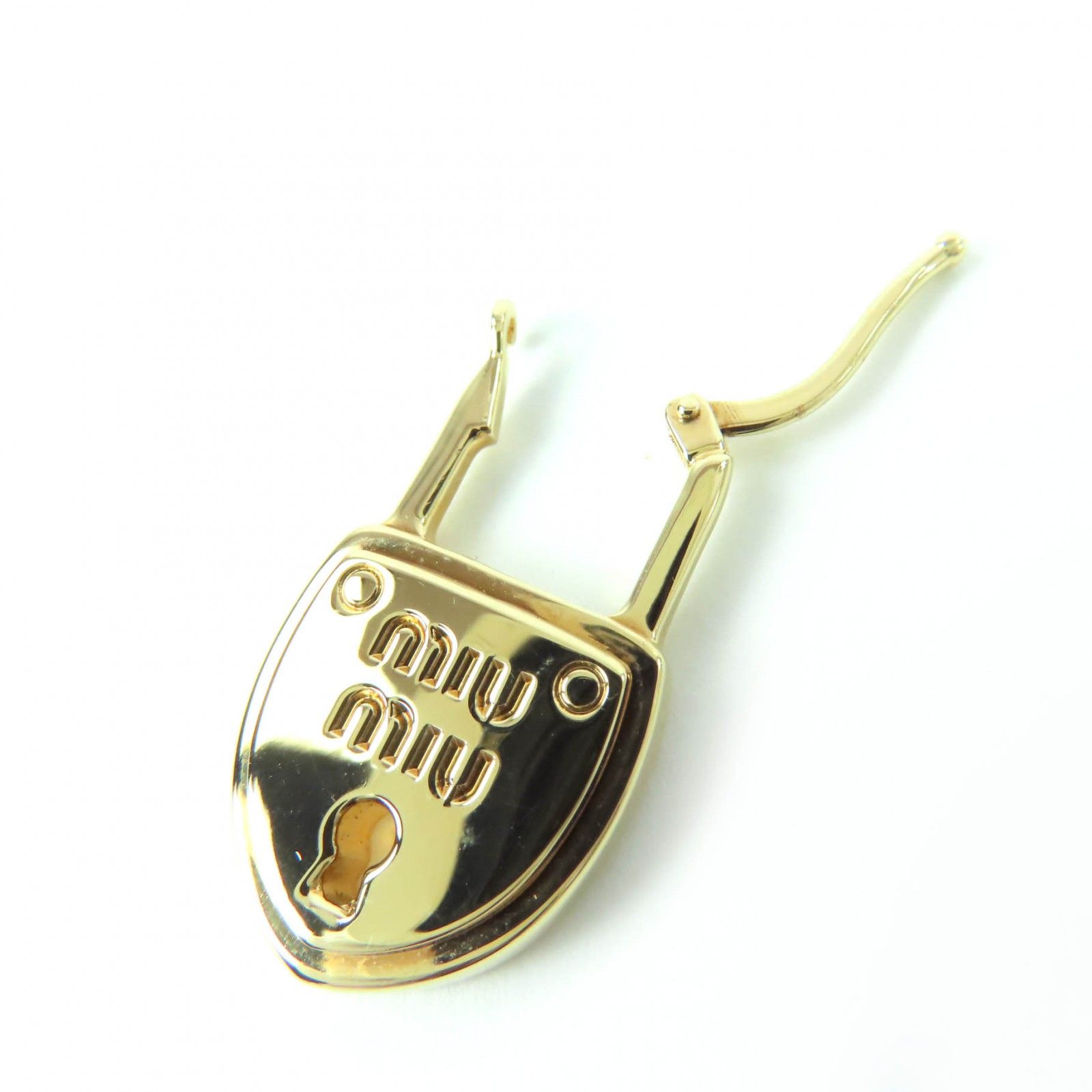 未使用品☆MIUMIU ミュウミュウ 5I0215 ミュウロック ピアス（両耳用