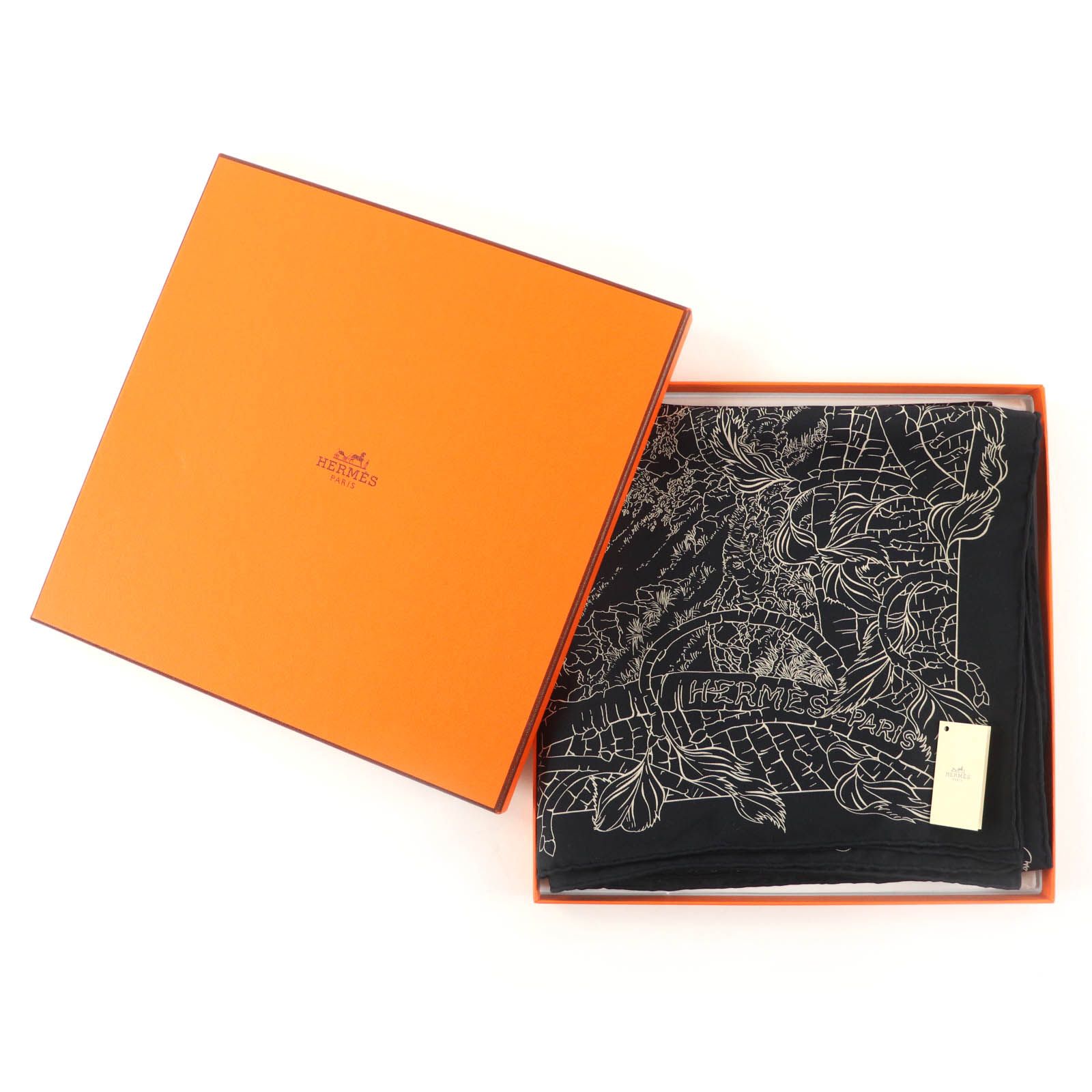 極美品◇HERMES エルメス カレ90 FANTAISIE PITTORESQUE ピクトレスな