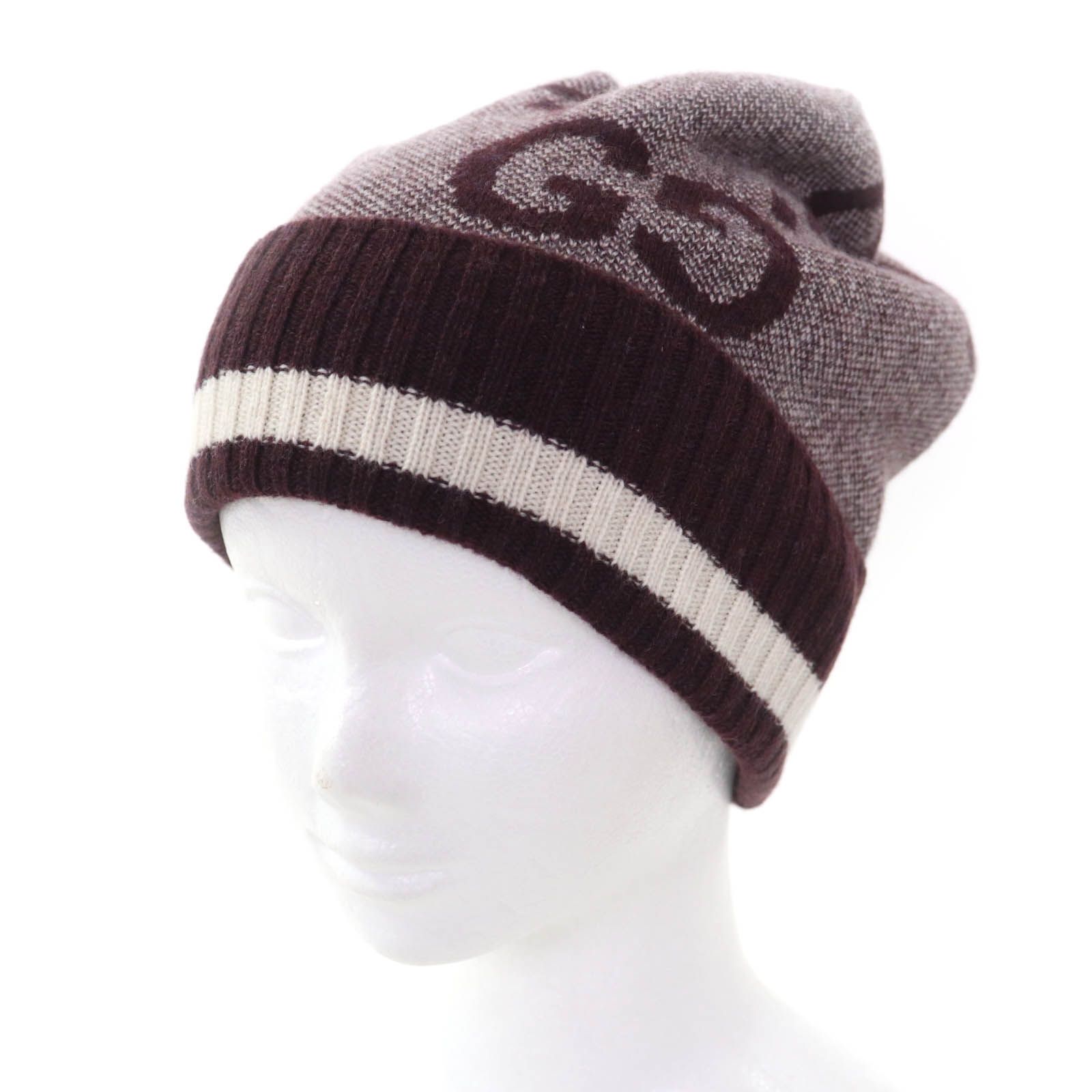 未使用品◇GUCCI グッチ 676827 ジャンボGG カシミア100％ ニット