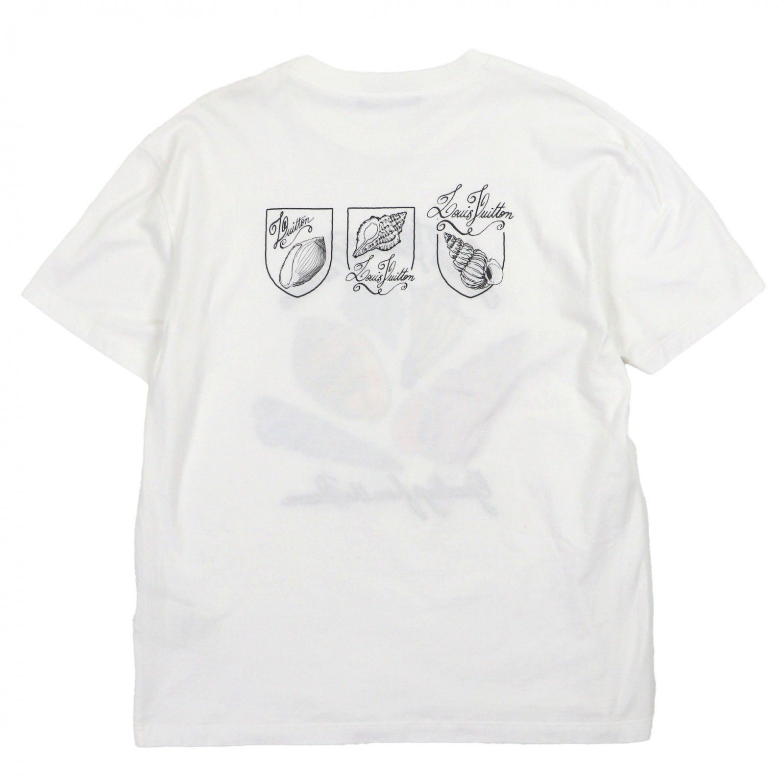 ルイヴィトン LOUIS VUITTON フラワーペインティングTシャツ 白 【公式 