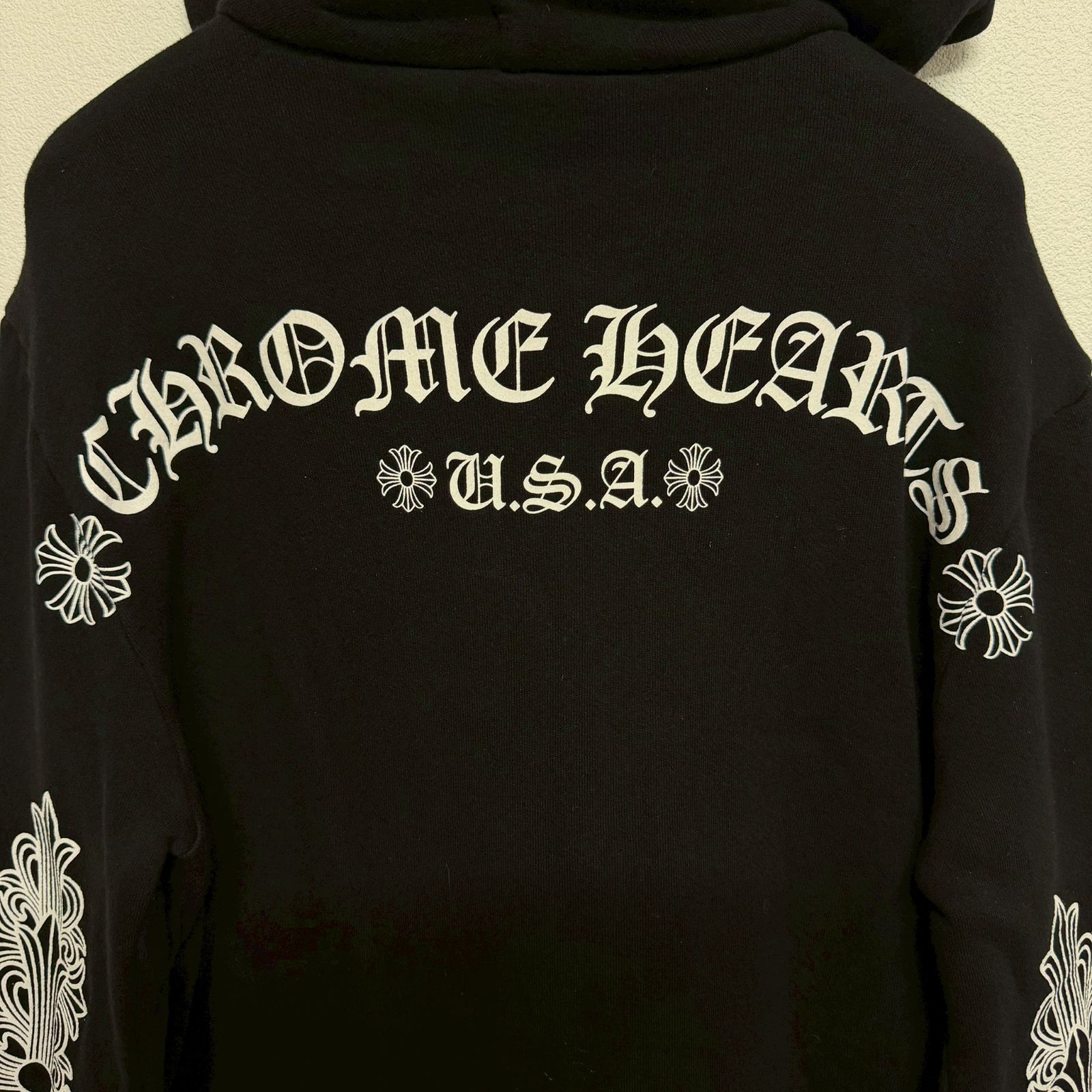 CHROME HEARTS クロムハーツ アーチ ロゴ バックプリント ジップ 