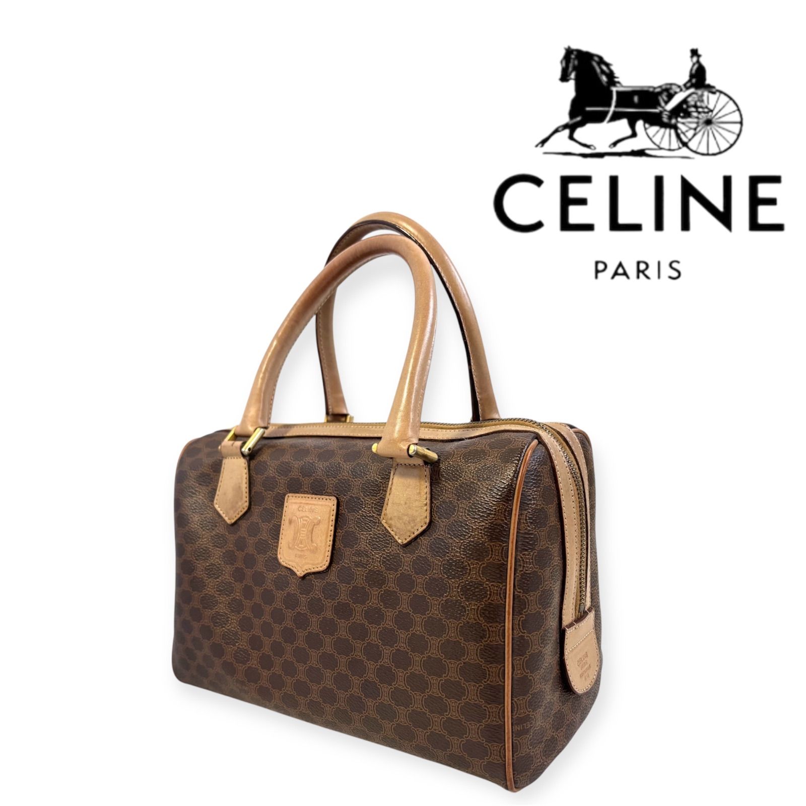 CELINE M13 ハンドバッグ マカダム セリーヌ ボストンバッグ 