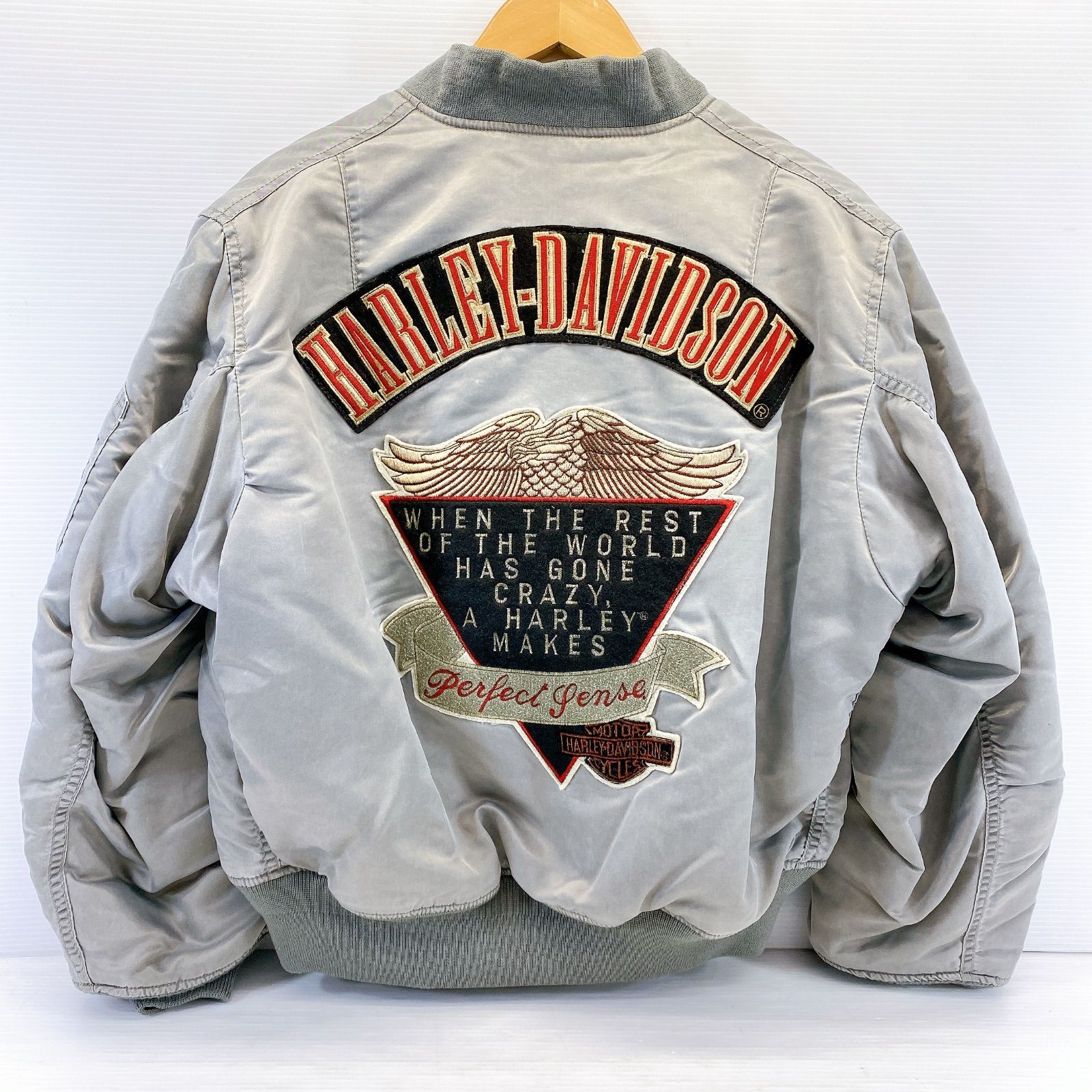 □ ハーレーダビッドソン MA-1タイプ ブルゾン フライト ジャケット
