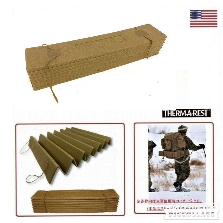 Mercari limited price cut! [US Army Release] Sleeping Bag Mat Accordion Foam Sleeping Mat Camping Outdoor THERM-A-REST (100) HA9OK #26