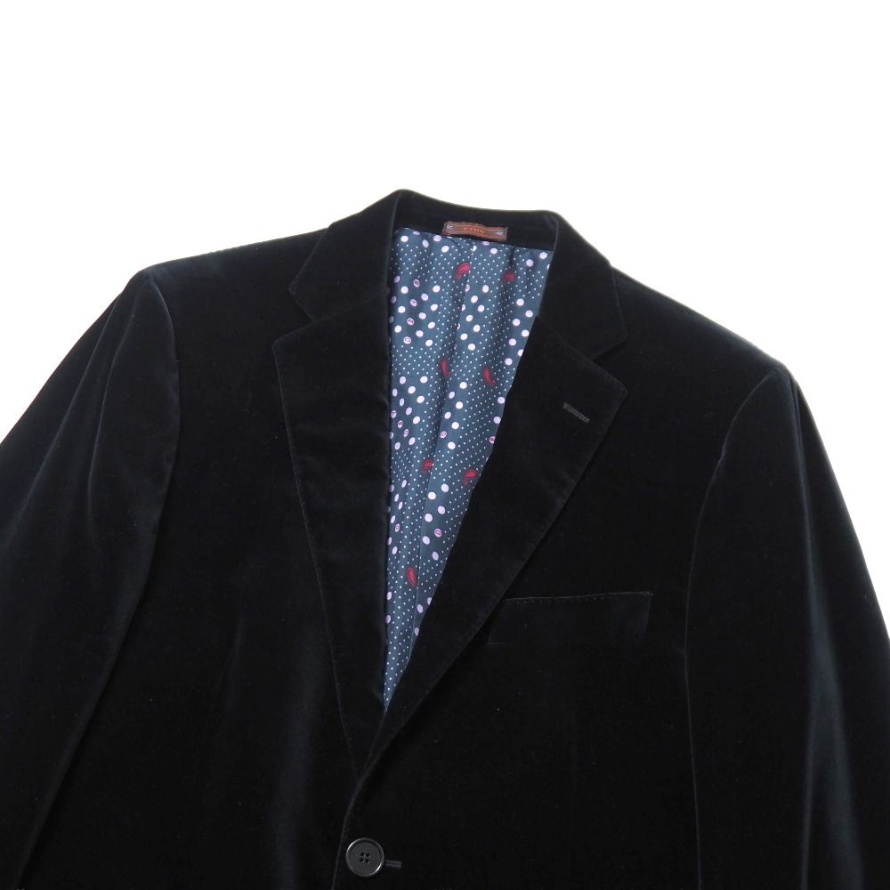 □美品□ETRO エトロ テーラードジャケット サイズ54 ベロア ブレザー