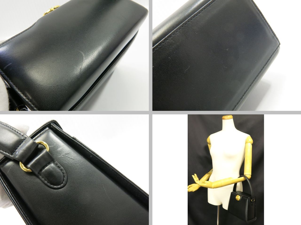 ジバンシイ ハンドバッグ 日本製 黒 GIVENCHY 18710902 - メルカリ 