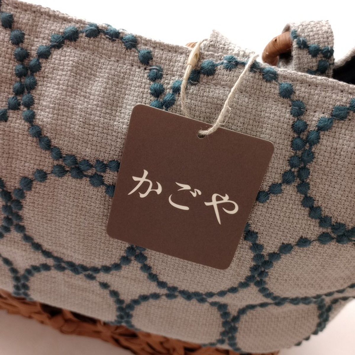 かごやxmina perhonen ミナペルホネン 山葡萄のかごバッグ タンバリン