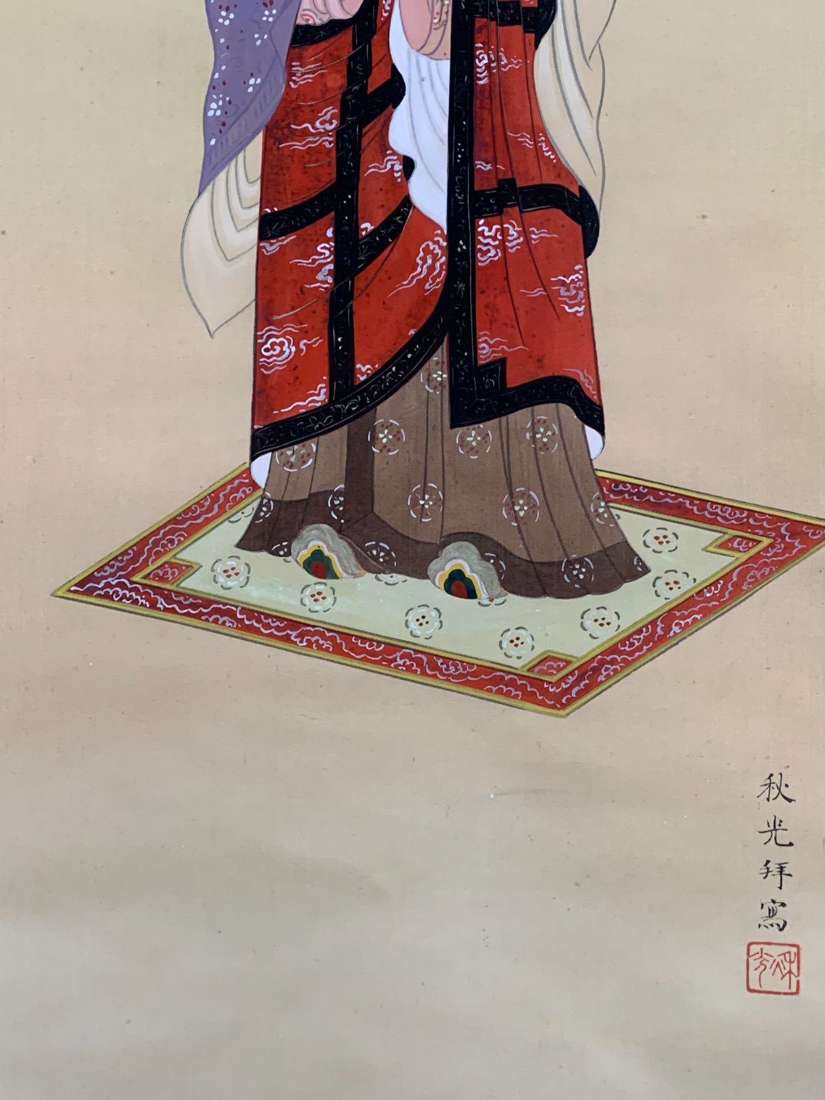 掛け軸】275 秋光「聖徳太子像」#茶掛 #掛軸 #古美術 #骨董 #お値下げ