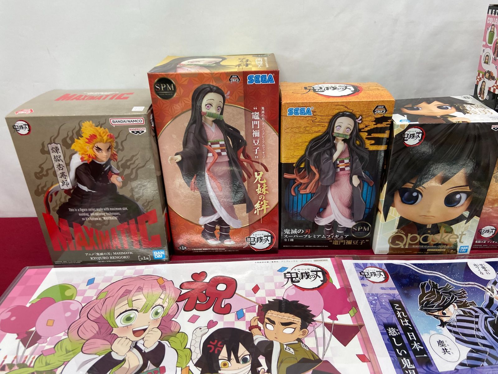 鬼滅の刃 甘露寺蜜璃 伊黒小芭内 多め ufotable Cafe 原画展 アクスタ カード コースター フィギュア 他 大量 グッズ セット Demon slayer 710