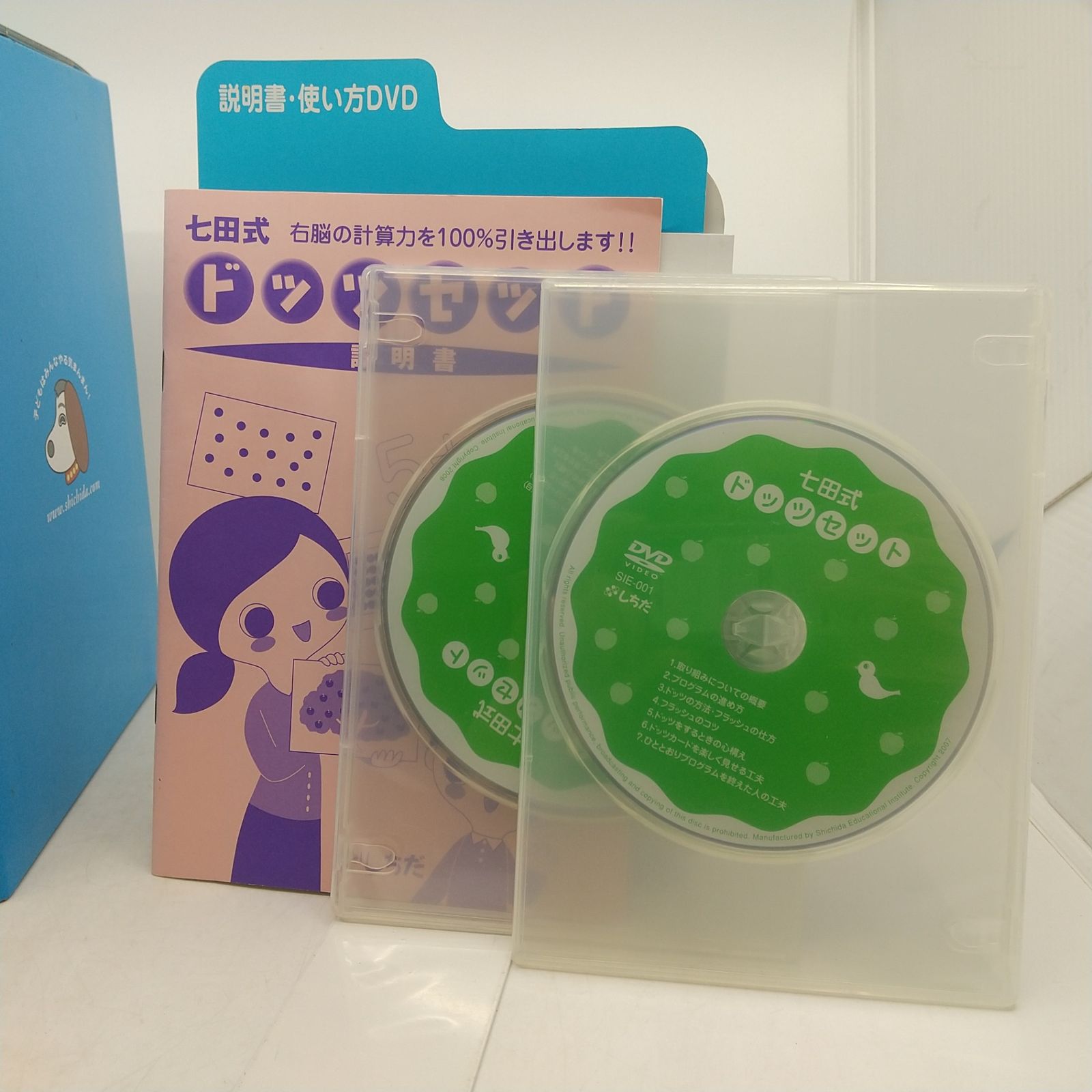 七田式ドッツセット 2007年製 七田眞 フラッシュカード 高速フラッシュ 