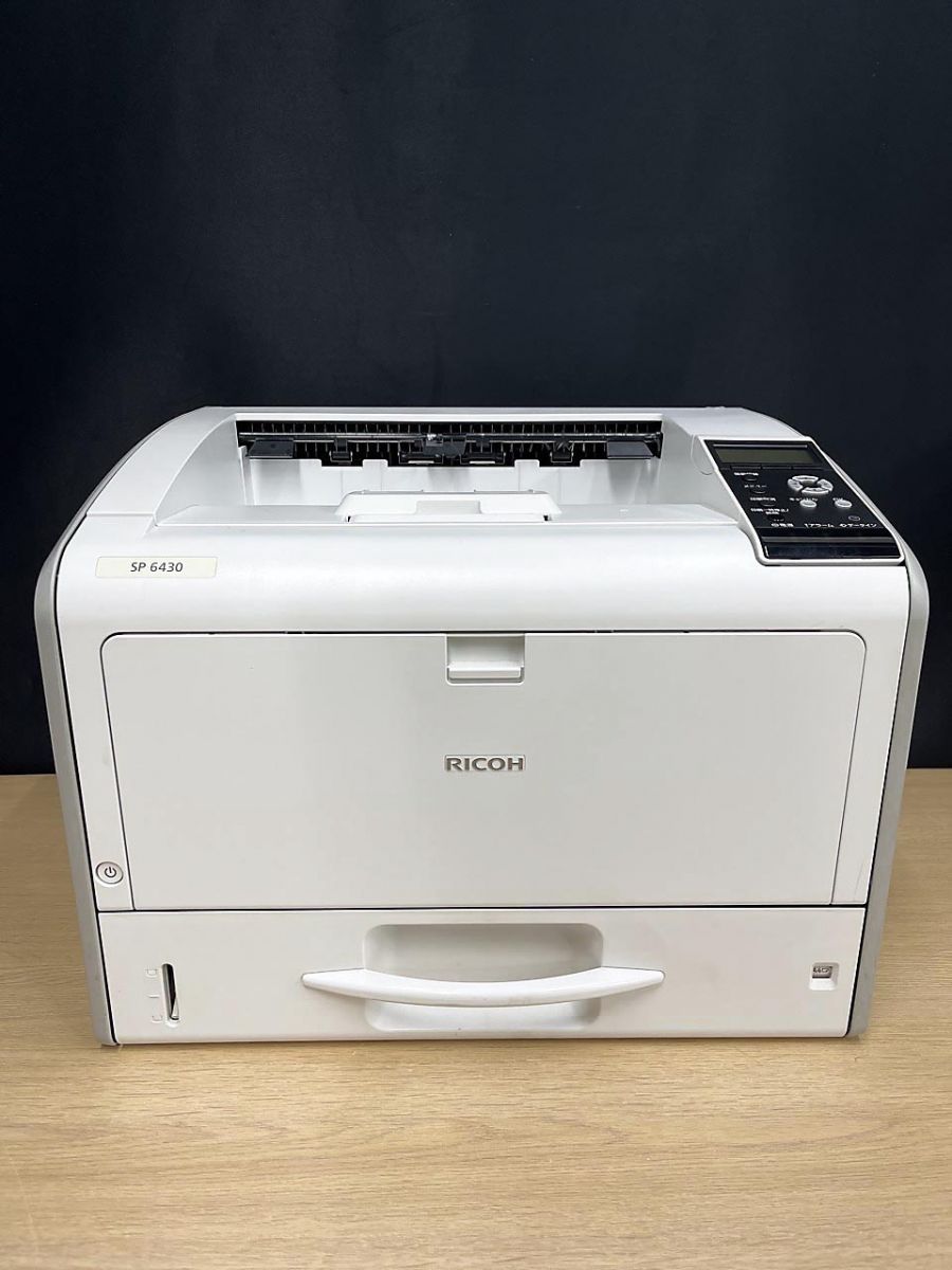 現状品】RICOH リコー モノクロ レーザープリンタ A3対応 RICOH SP