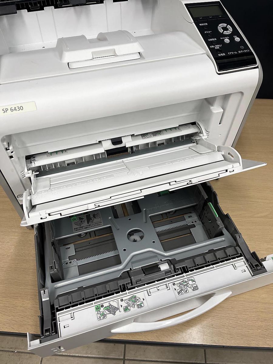 現状品】RICOH リコー モノクロ レーザープリンタ A3対応 RICOH SP
