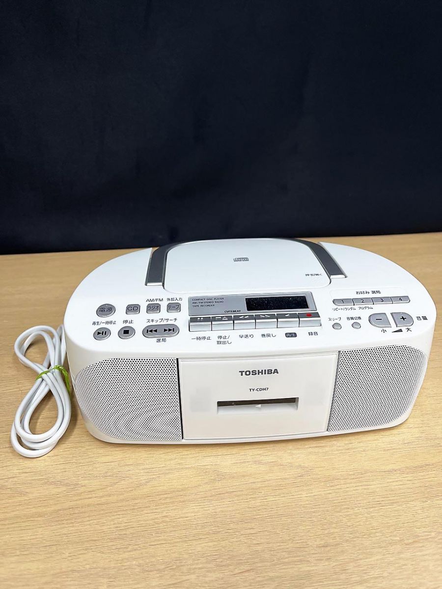 TOSHIBA 東芝 CD ラジオ カセット レコーダー TY-CDH7 - メルカリ