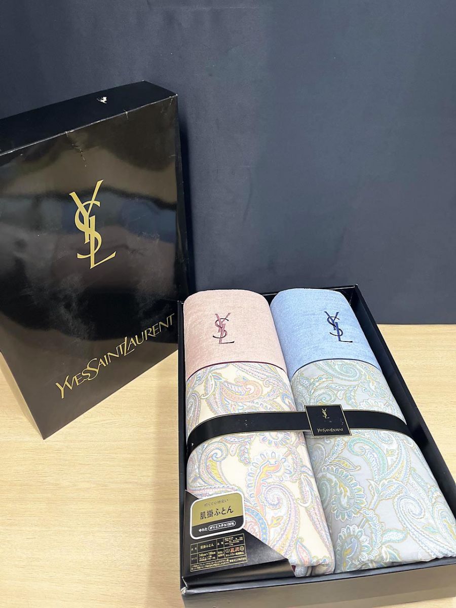 未使用・保管品】 Yves Saint Laurent YSL イヴ・サンローラン 肌掛け