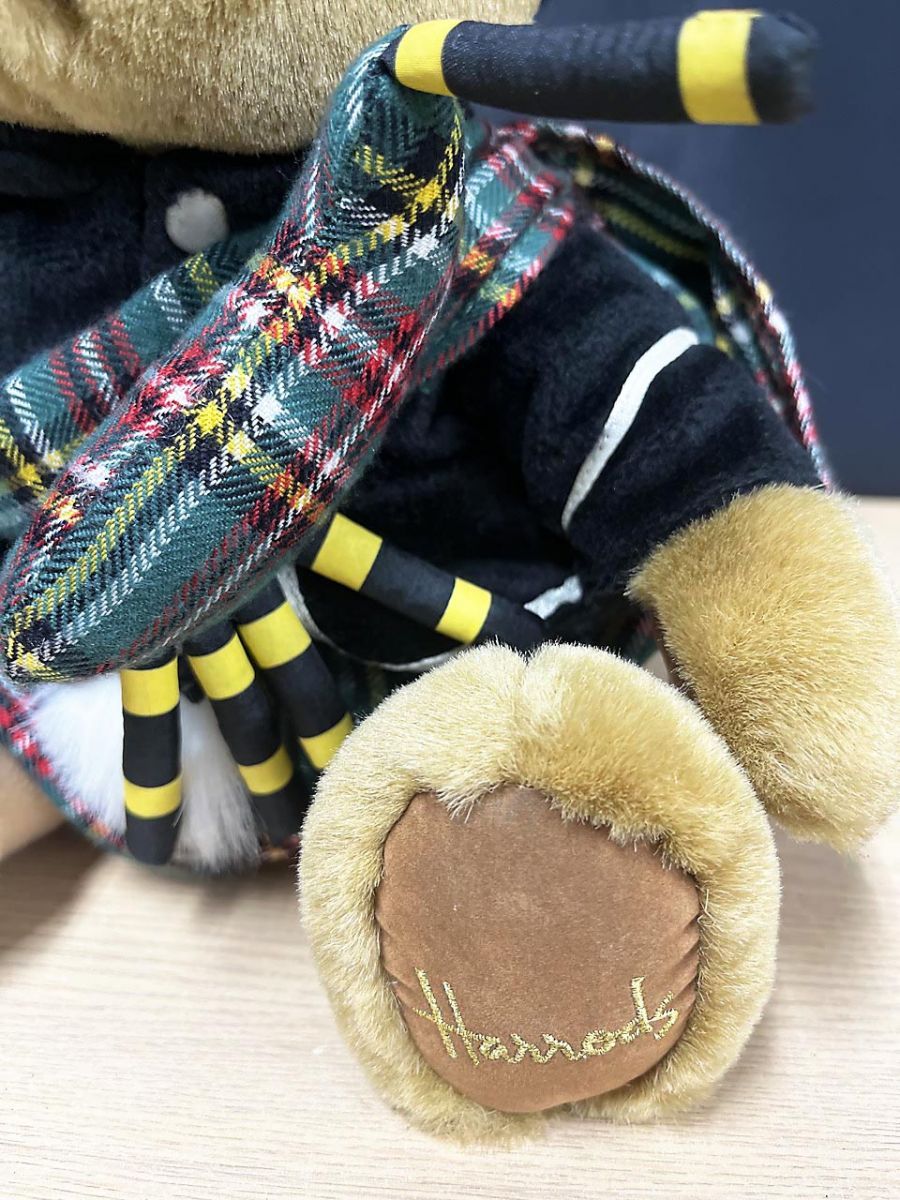 ハロッズ テディベア スコットランド バグパイプ くま ぬいぐるみ
