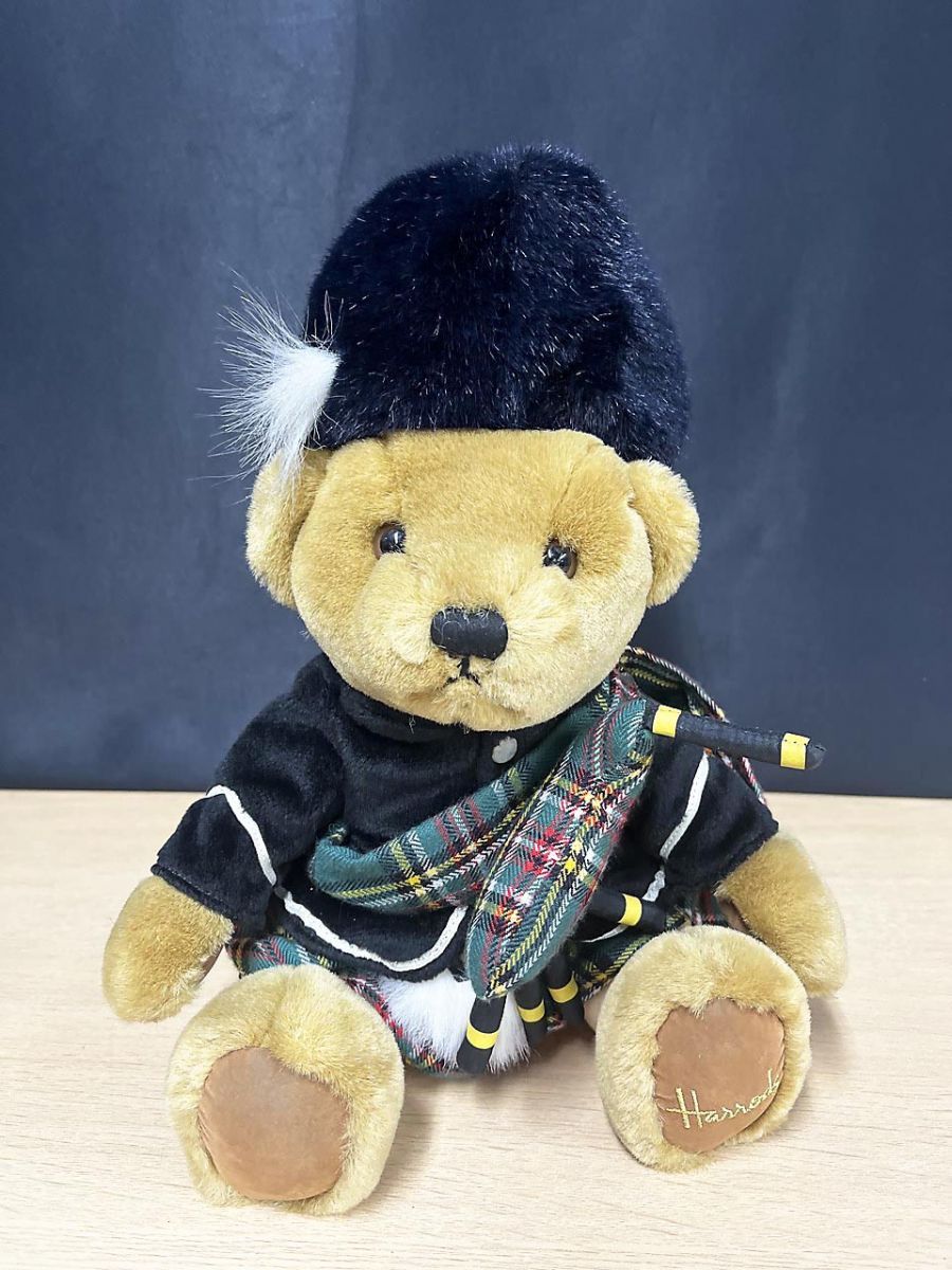 ハロッズ テディベア スコットランド バグパイプ くま ぬいぐるみ