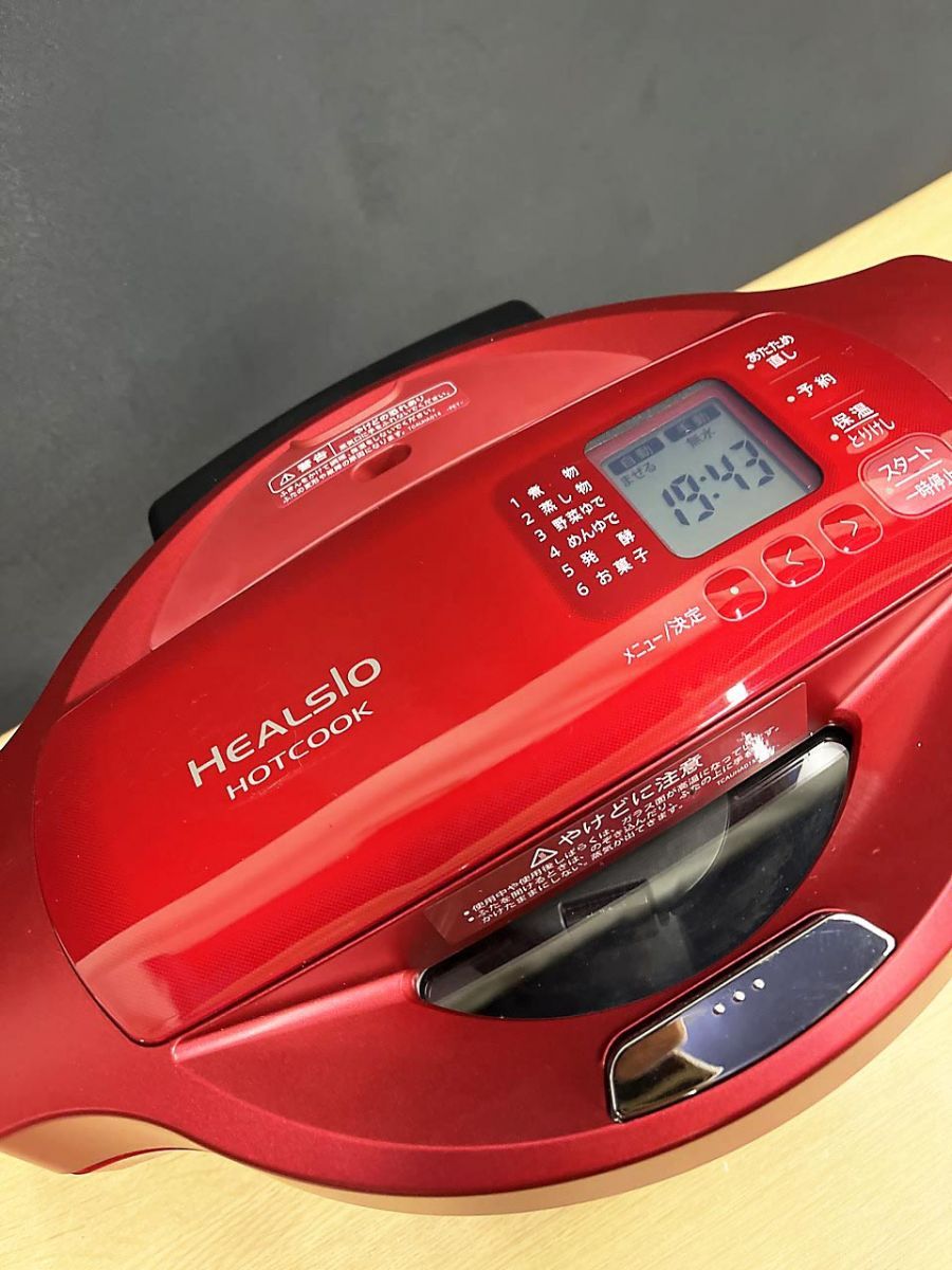 現状品】 SHARP シャープ HEALSIO ホットクック 電気無水鍋 KN-HT99A-R