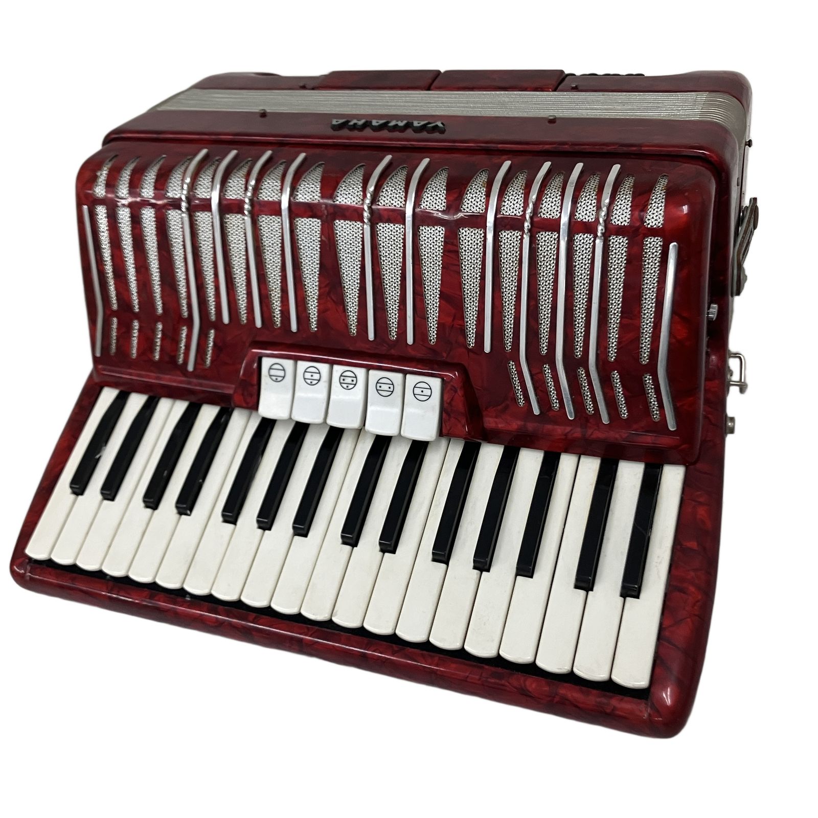 YAMAHA アコーディオン 鍵盤楽器 80ベース 34鍵盤 YA-80 楽器 中古