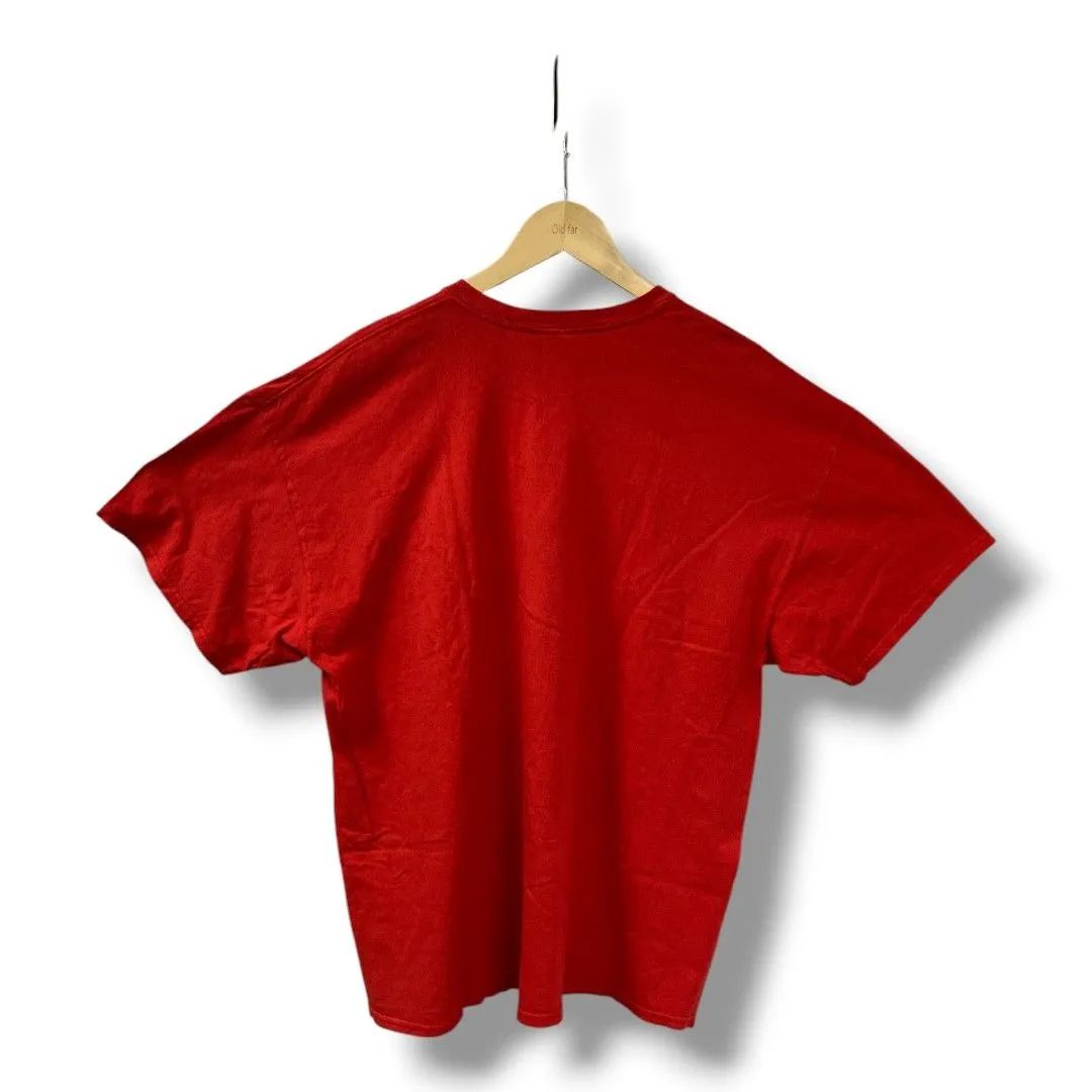 GILDAN ギルダン Tシャツ 赤 レッド 古着 - メルカリ