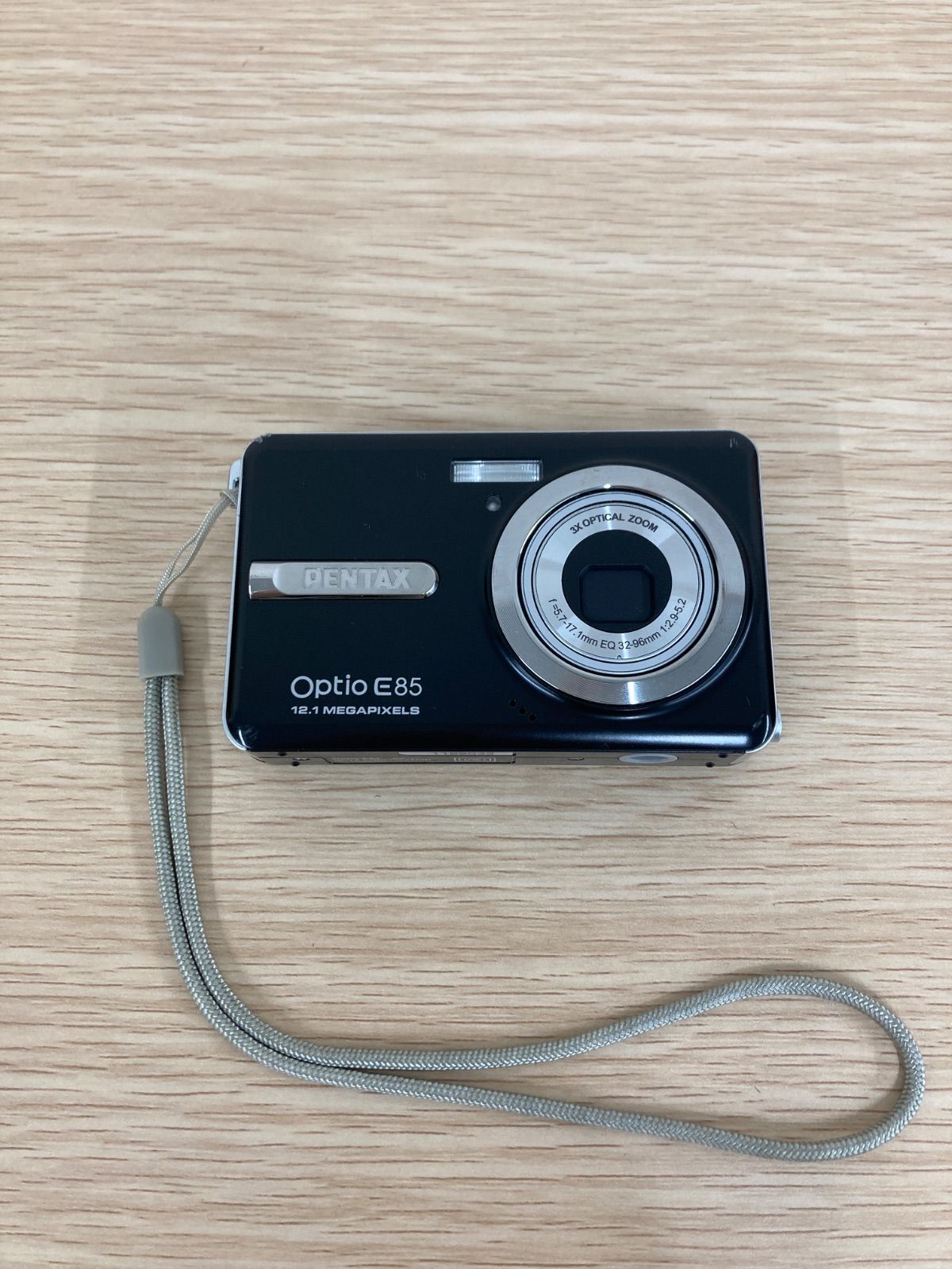 2【通電動作未確認】PENTAX Optio E85 3X OPTICAL ZOOM デジカメ 黒