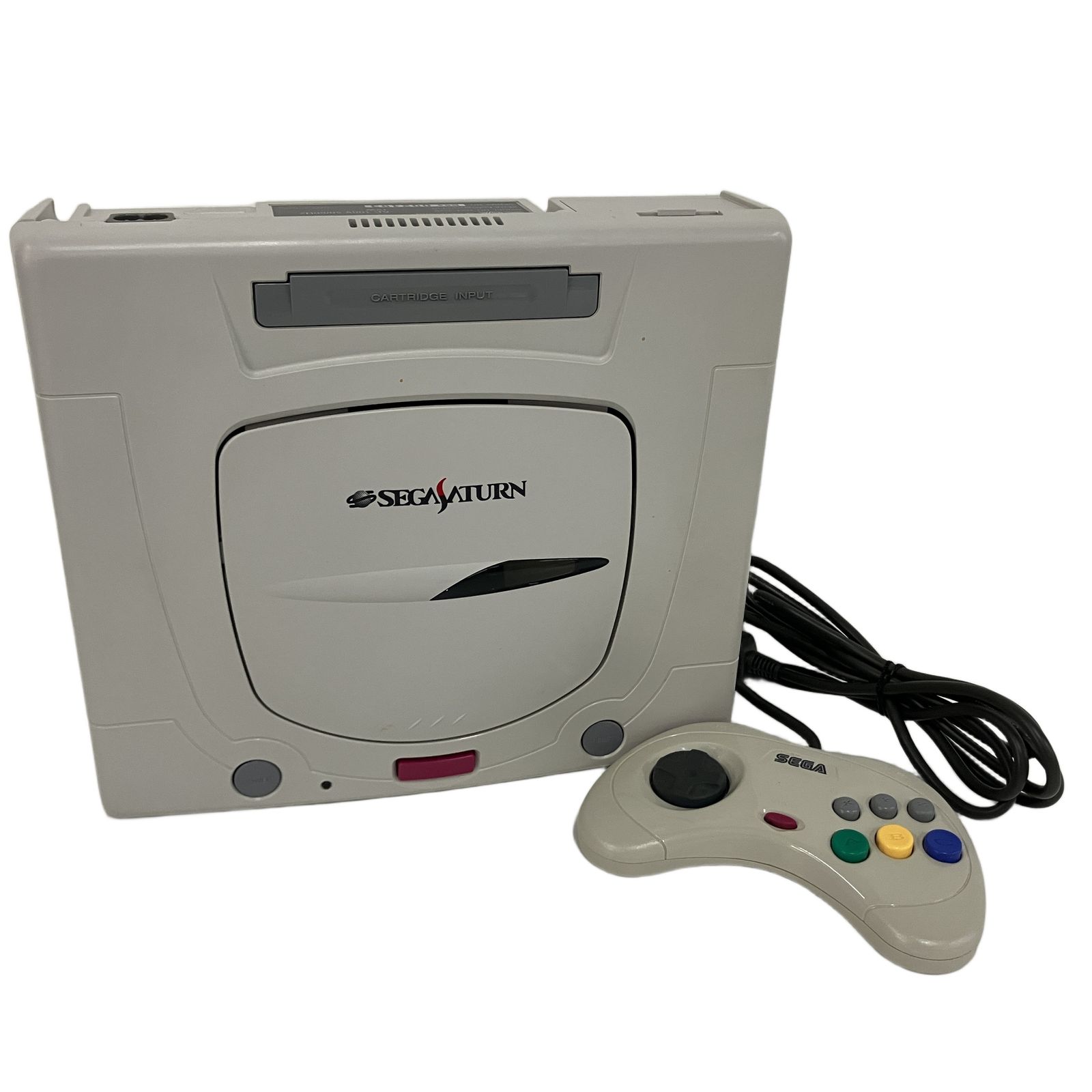 SEGA HST3220 セガサターン本体（ジャンク品）とソフトセット。 セガ