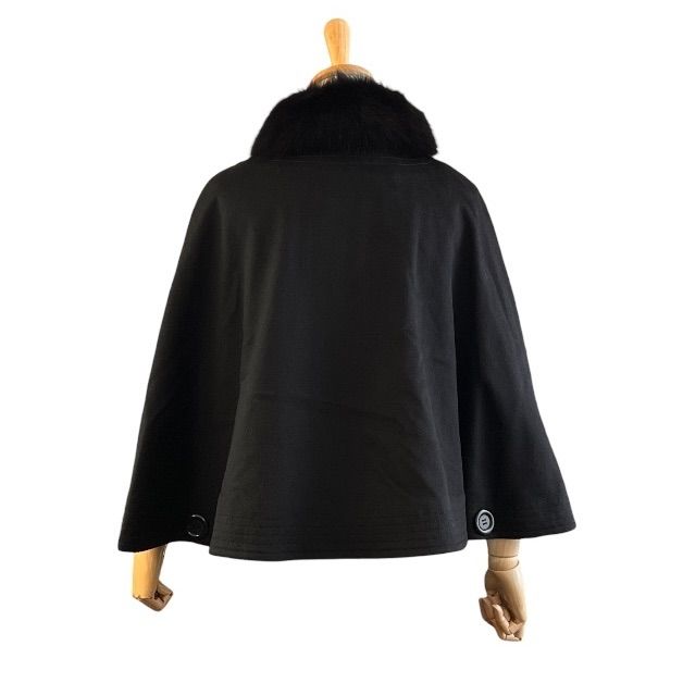✨超美品✨LORITTY カシミヤ 100% ケープポンチョ フォックスファー