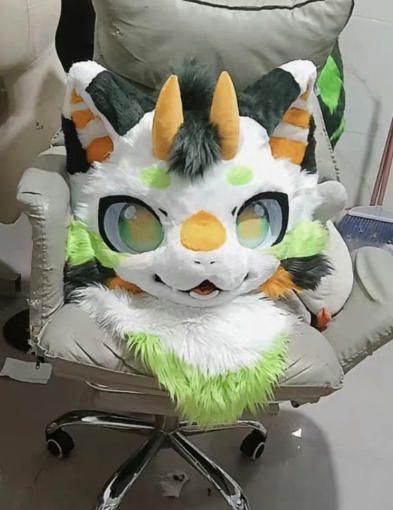 着ぐるみヘッド 犬 NO 500 緑 全頭ヘッド ケモノ ファースーツ ぬいぐるみ コスプレ コスチューム kigurumi 一点物