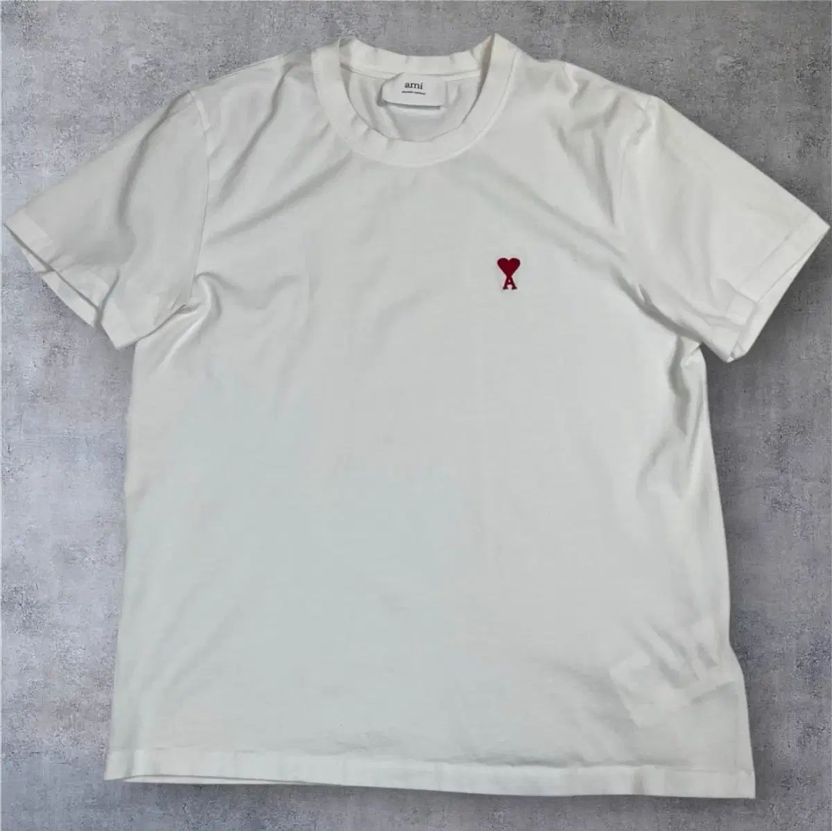 アミ Ami 白 スモール ハート ロゴ 半袖 Tシャツ L - メルカリ
