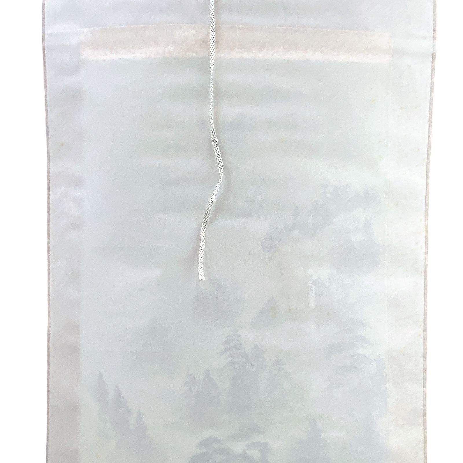 ◇ 掛け軸 金子春雪 淡彩山水 共箱 一尺五寸巾立 掛軸 ◇ - メルカリ