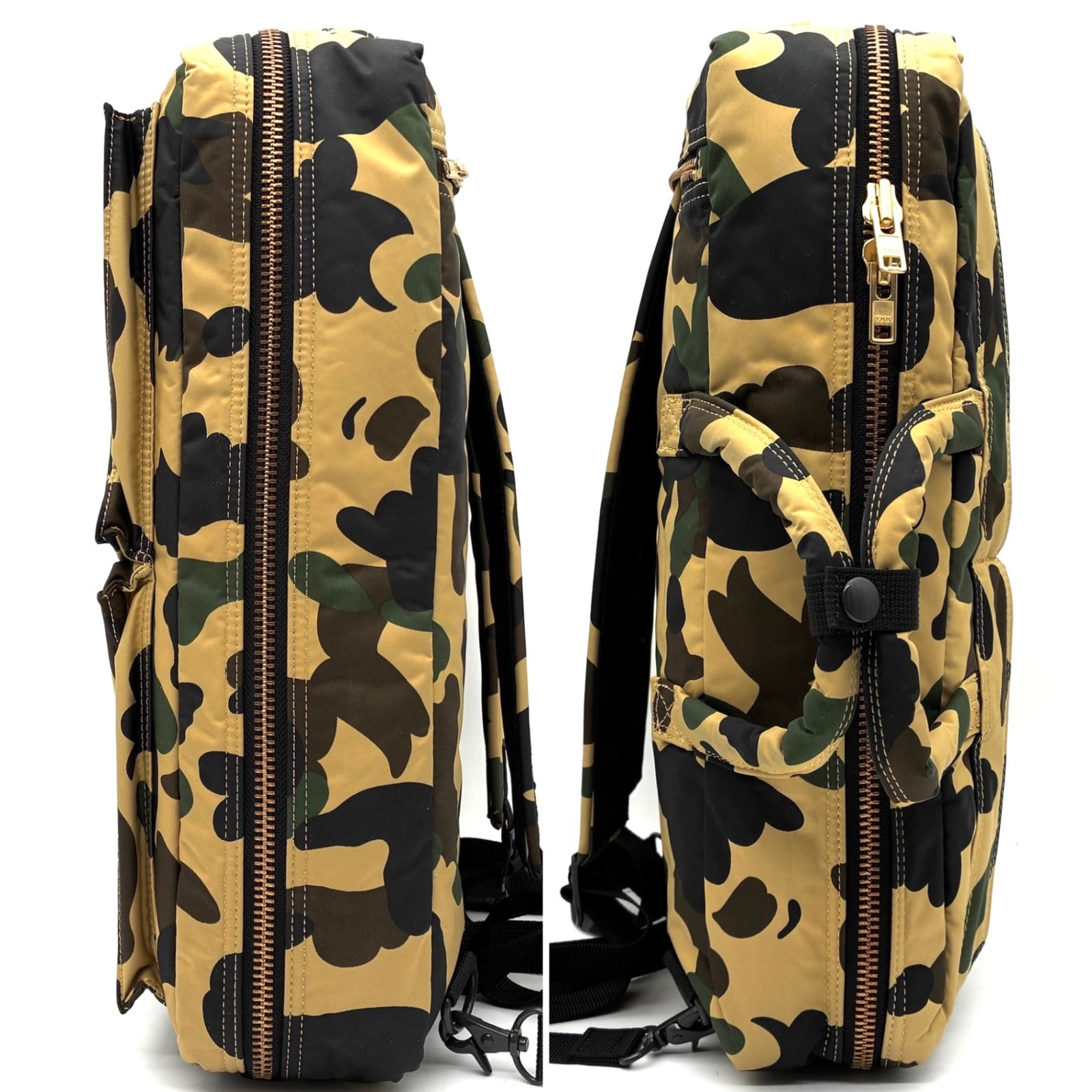 未使用に近い PORTER ポーター APE エイプ コラボ 3way カモフラ