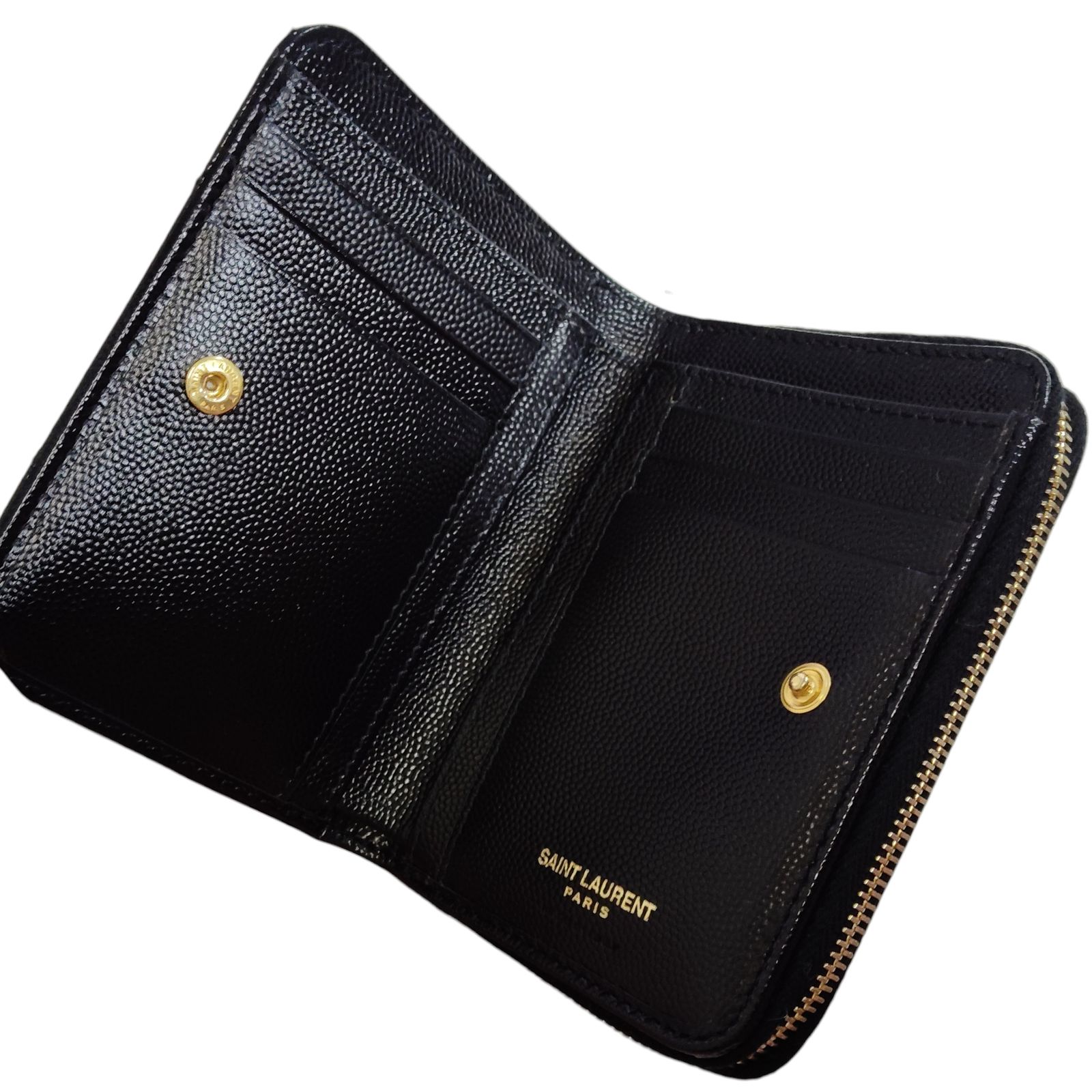 中古品】Yves Saint Laurent イヴ・サンローラン コンパクト ジップ