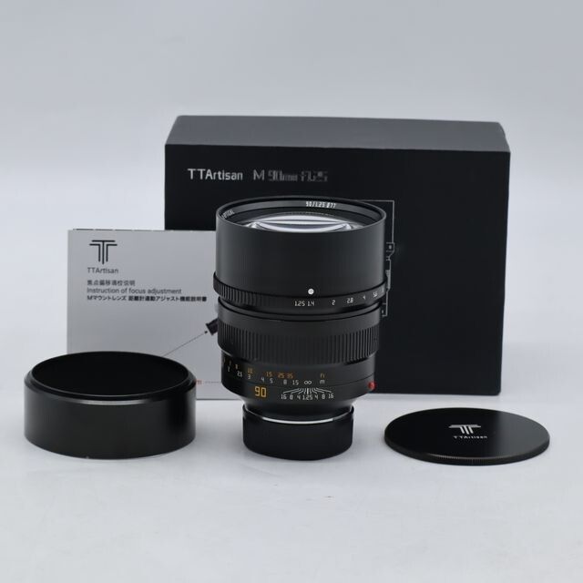 TTArtisan 90mm f/1.25 Mマウント ライカM ブラック レンズ 銘匠光学