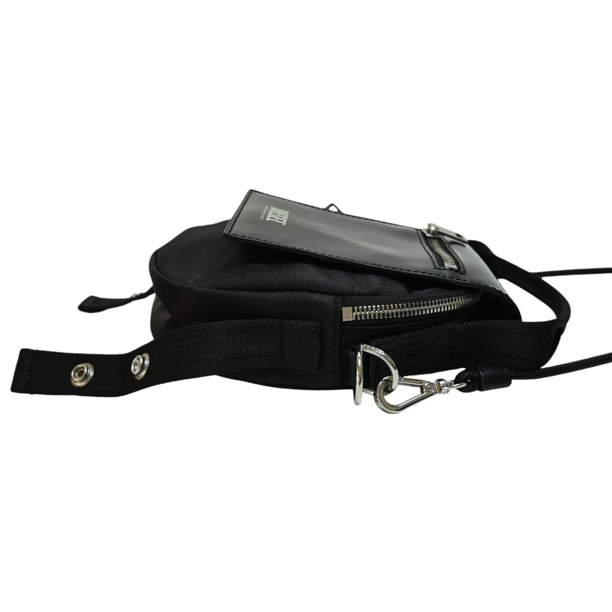 美品 DIESEL ディーゼル エナメル/ナイロン/レザー 2WAY ショルダー 